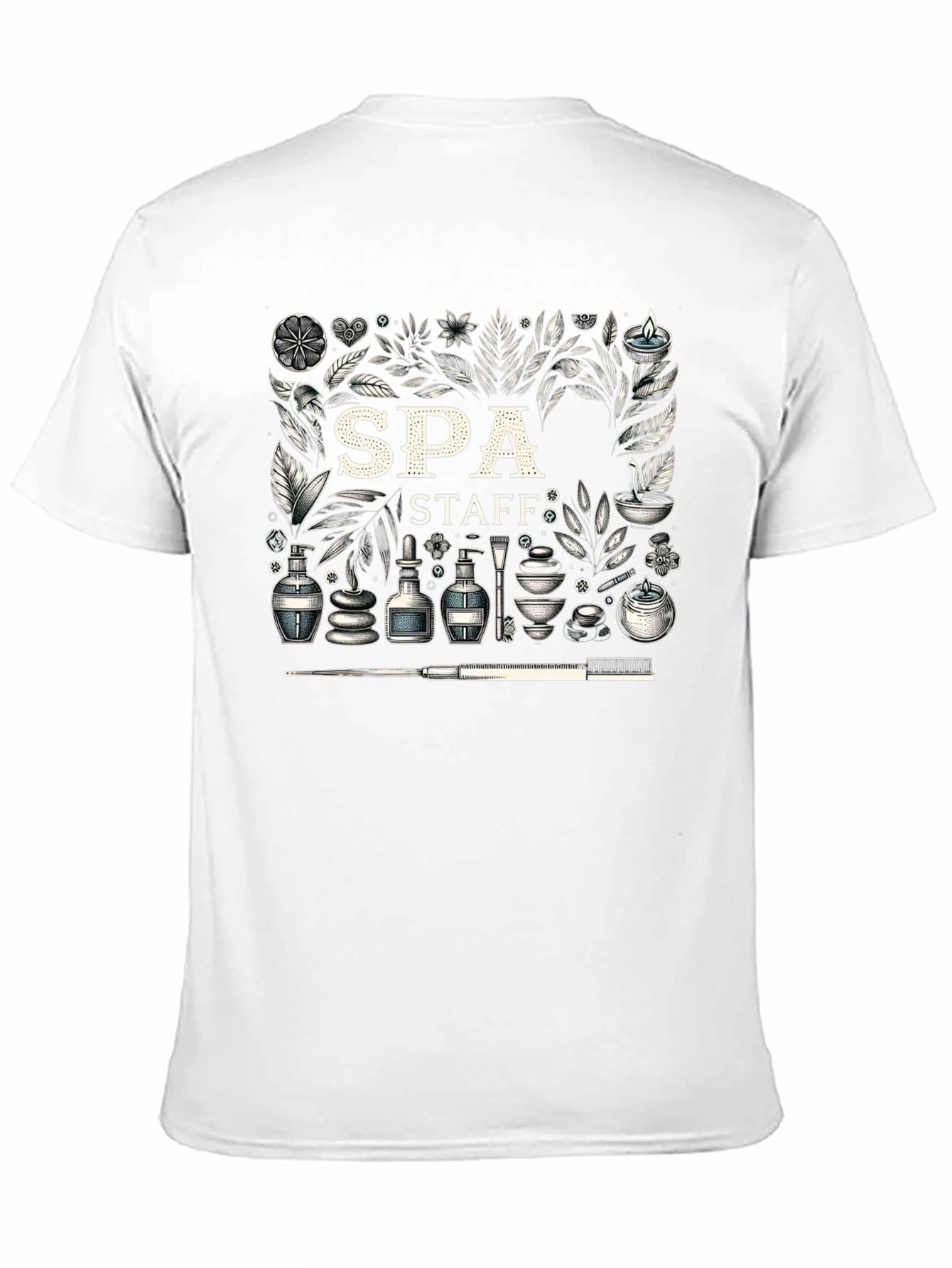Spa Staff Graphic Print T-Shirt
