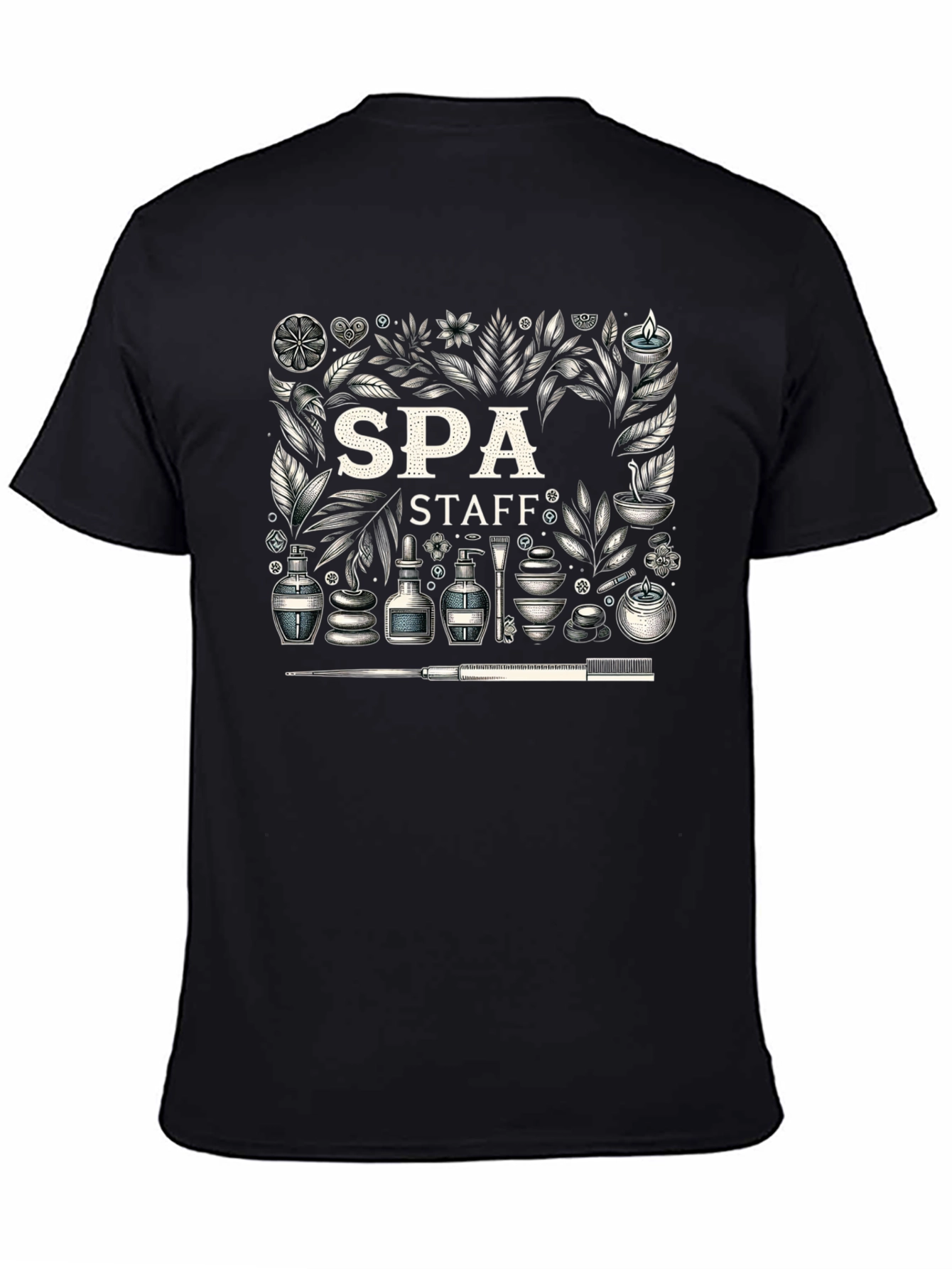 Spa Staff Graphic Print T-Shirt