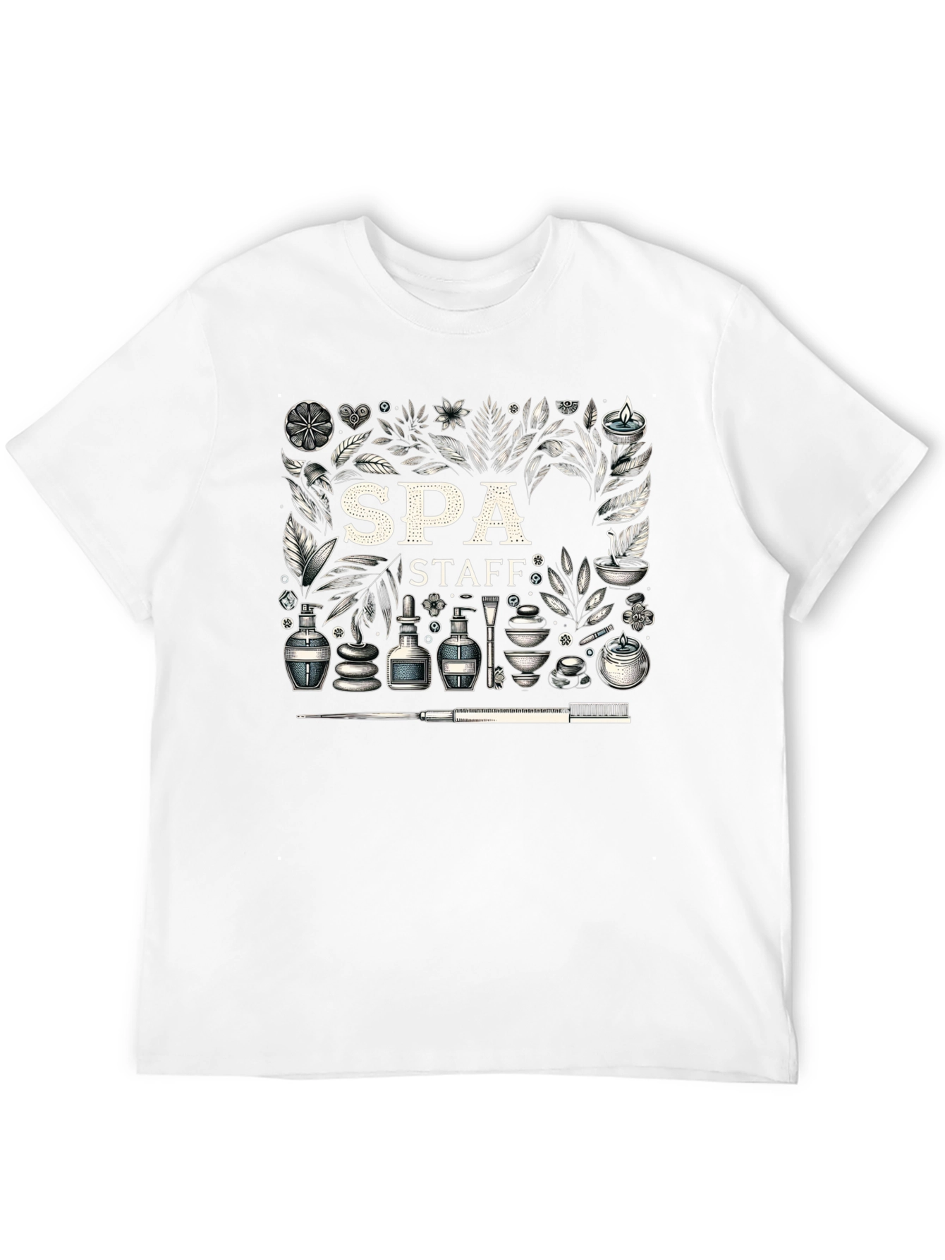 Spa Staff Graphic Print T-Shirt