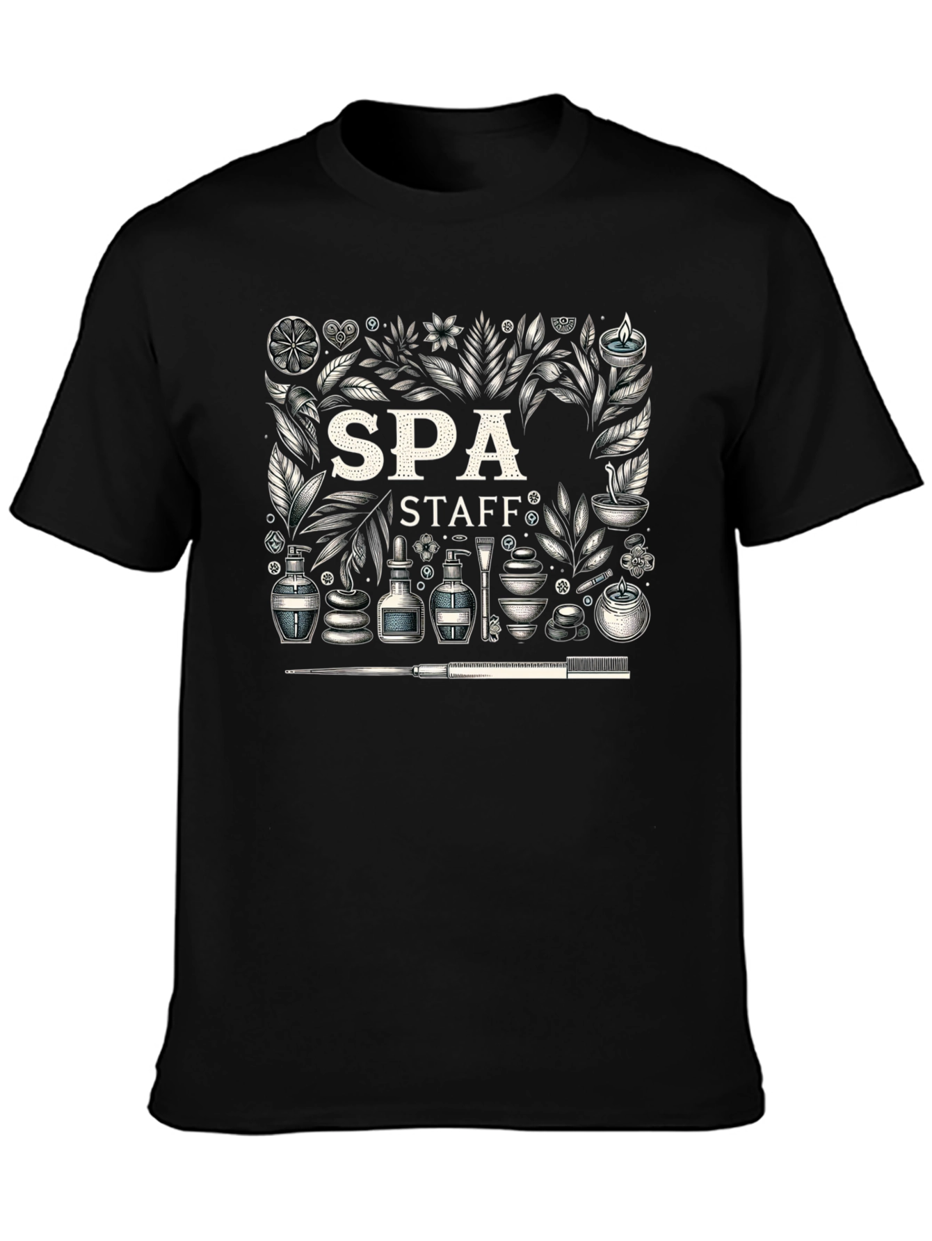 Spa Staff Graphic Print T-Shirt
