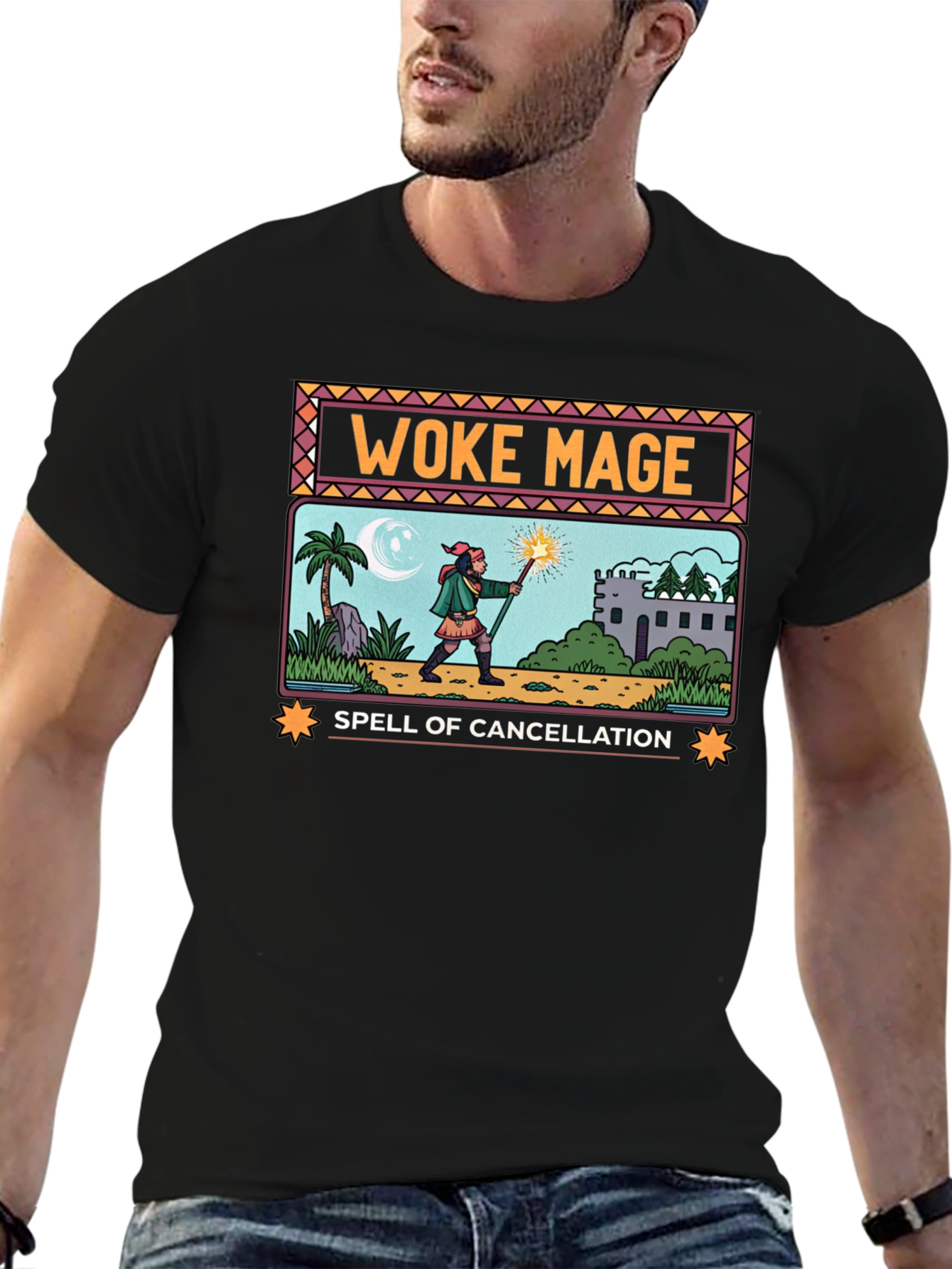 Woke Mage Spell of Cancellation Graphic T-Shirt