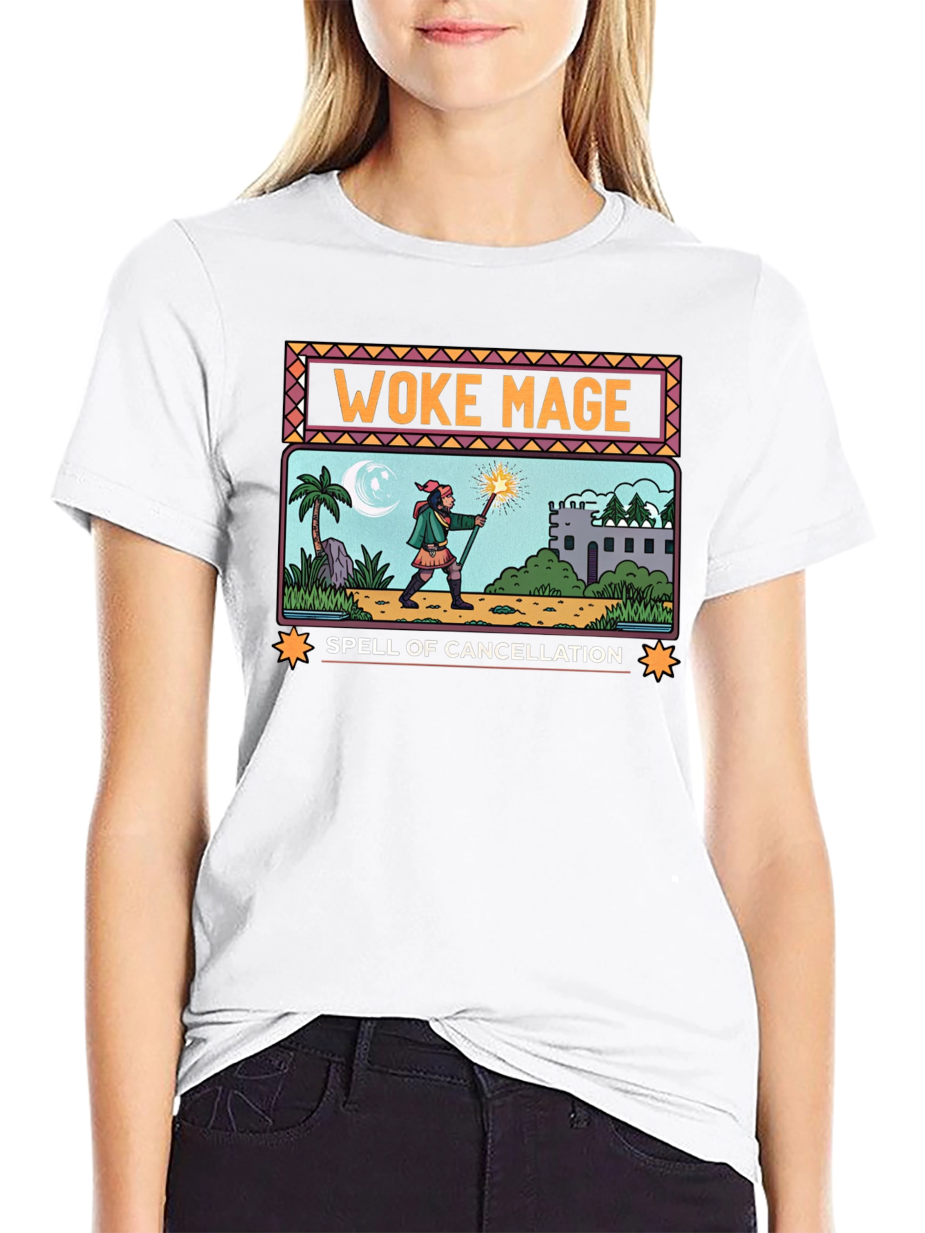 Woke Mage Spell of Cancellation Graphic T-Shirt
