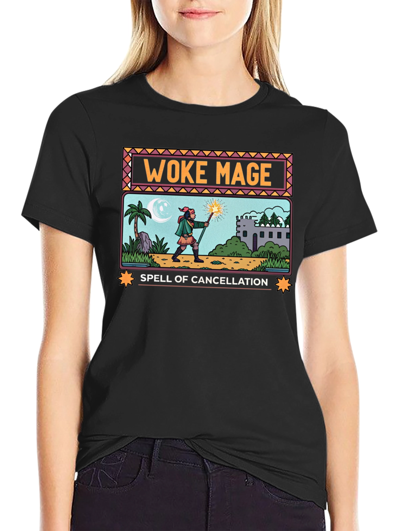 Woke Mage Spell of Cancellation Graphic T-Shirt