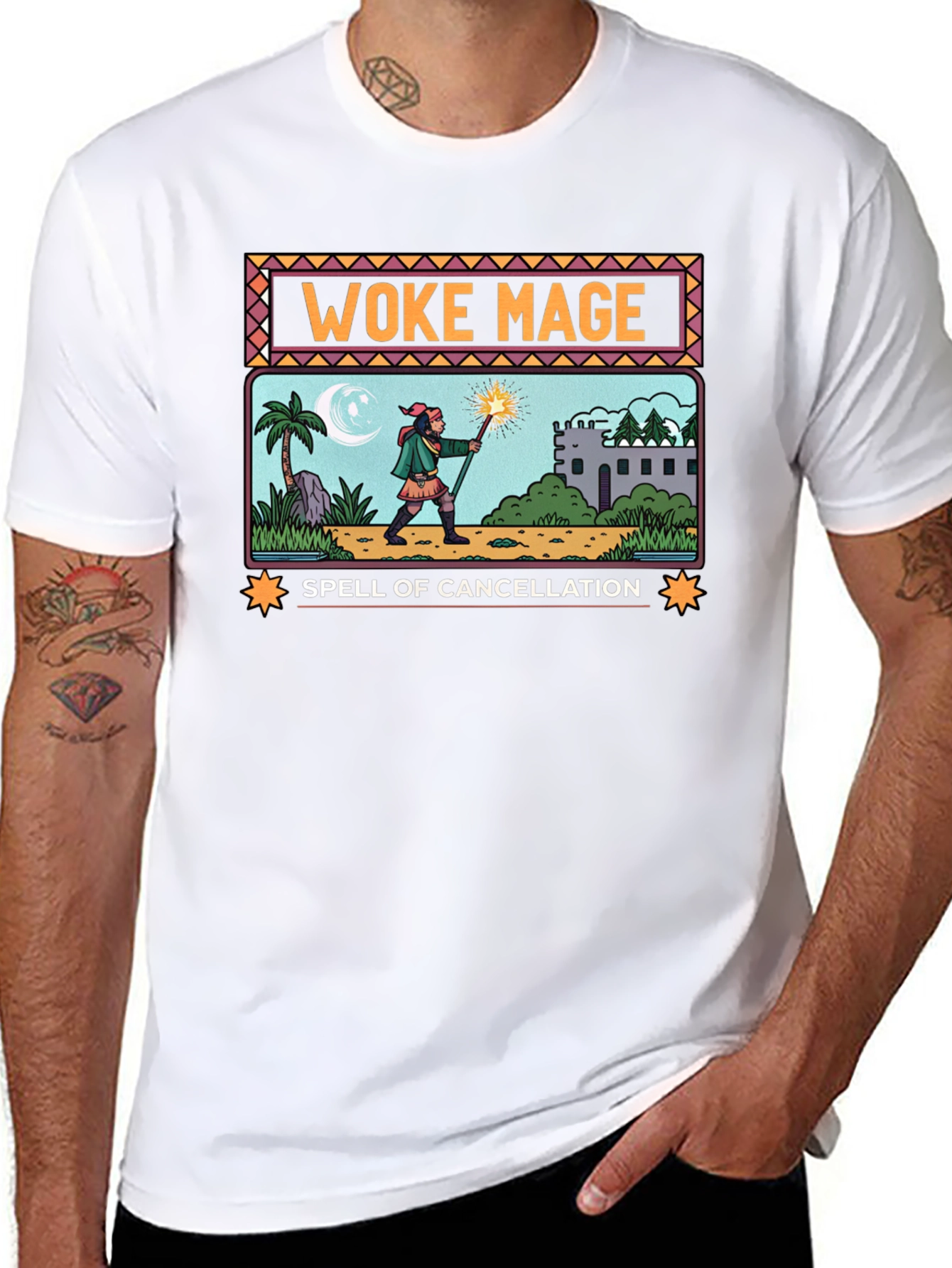 Woke Mage Spell of Cancellation Graphic T-Shirt