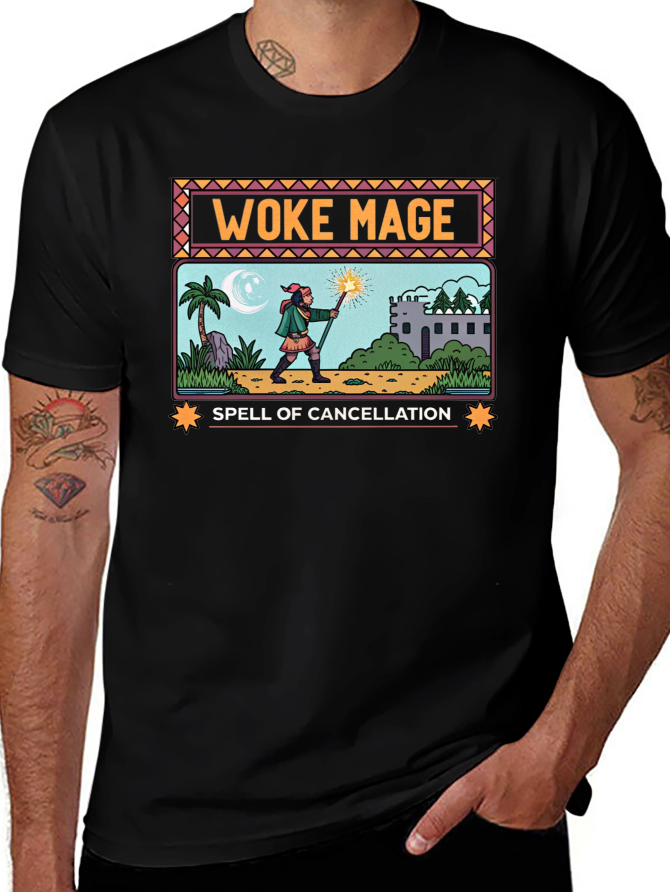Woke Mage Spell of Cancellation Graphic T-Shirt