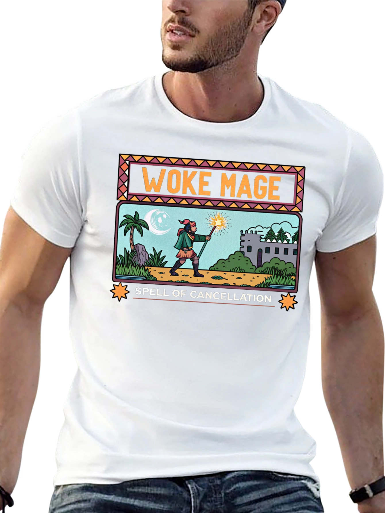 Woke Mage Spell of Cancellation Graphic T-Shirt