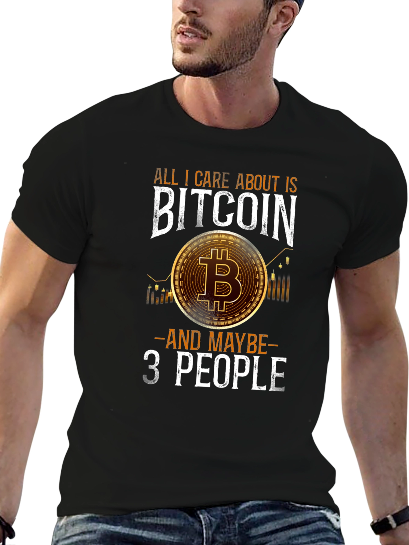 Bitcoin Enthusiast Graphic Tee - All I Care About