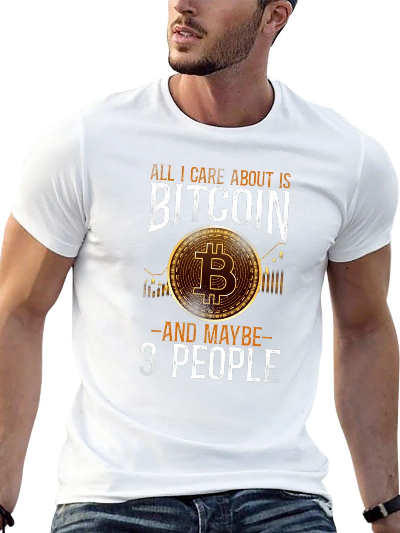 Bitcoin Enthusiast Graphic Tee - All I Care About