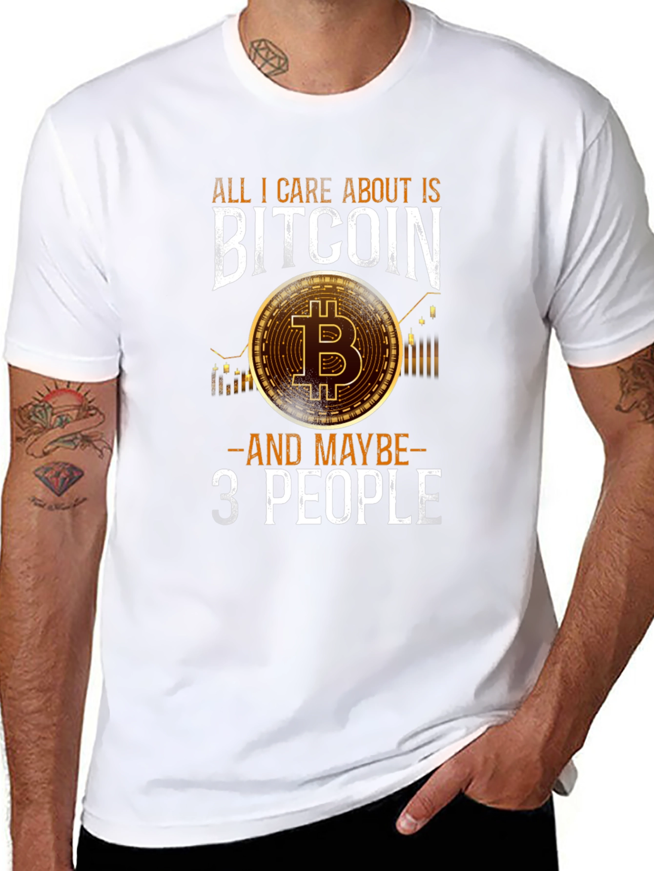Bitcoin Enthusiast Graphic Tee - All I Care About