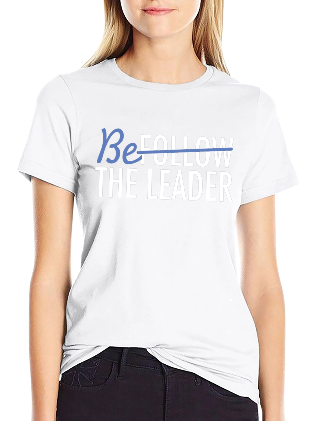Be The Leader Black Graphic Tee