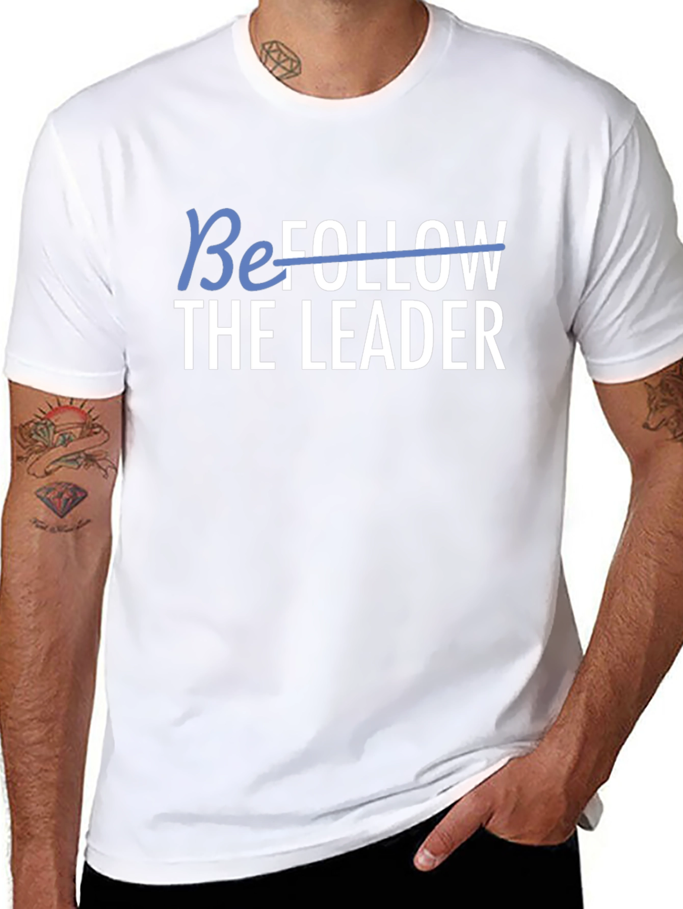 Be The Leader Black Graphic Tee