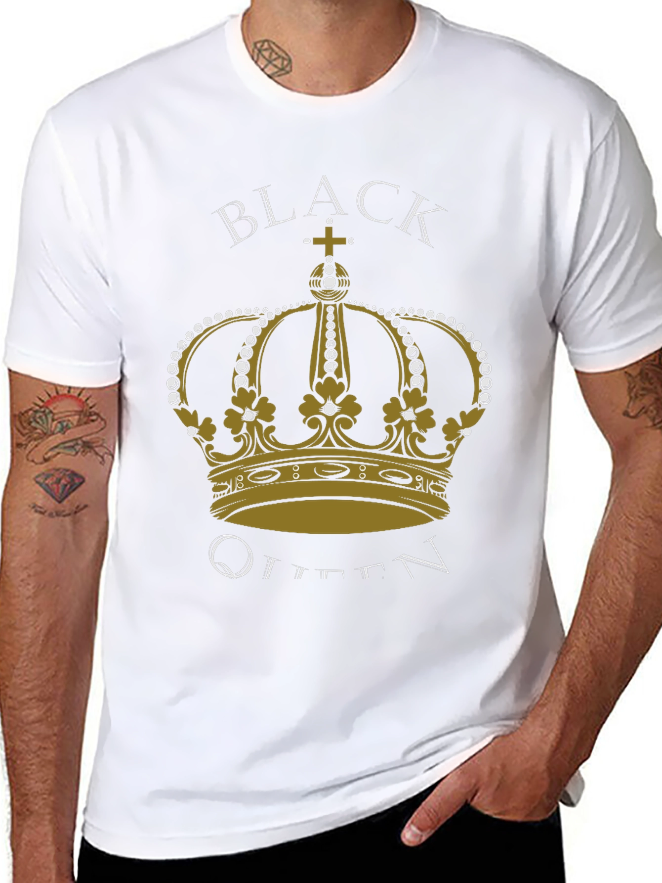 Black Queen Crown Graphic T-Shirt