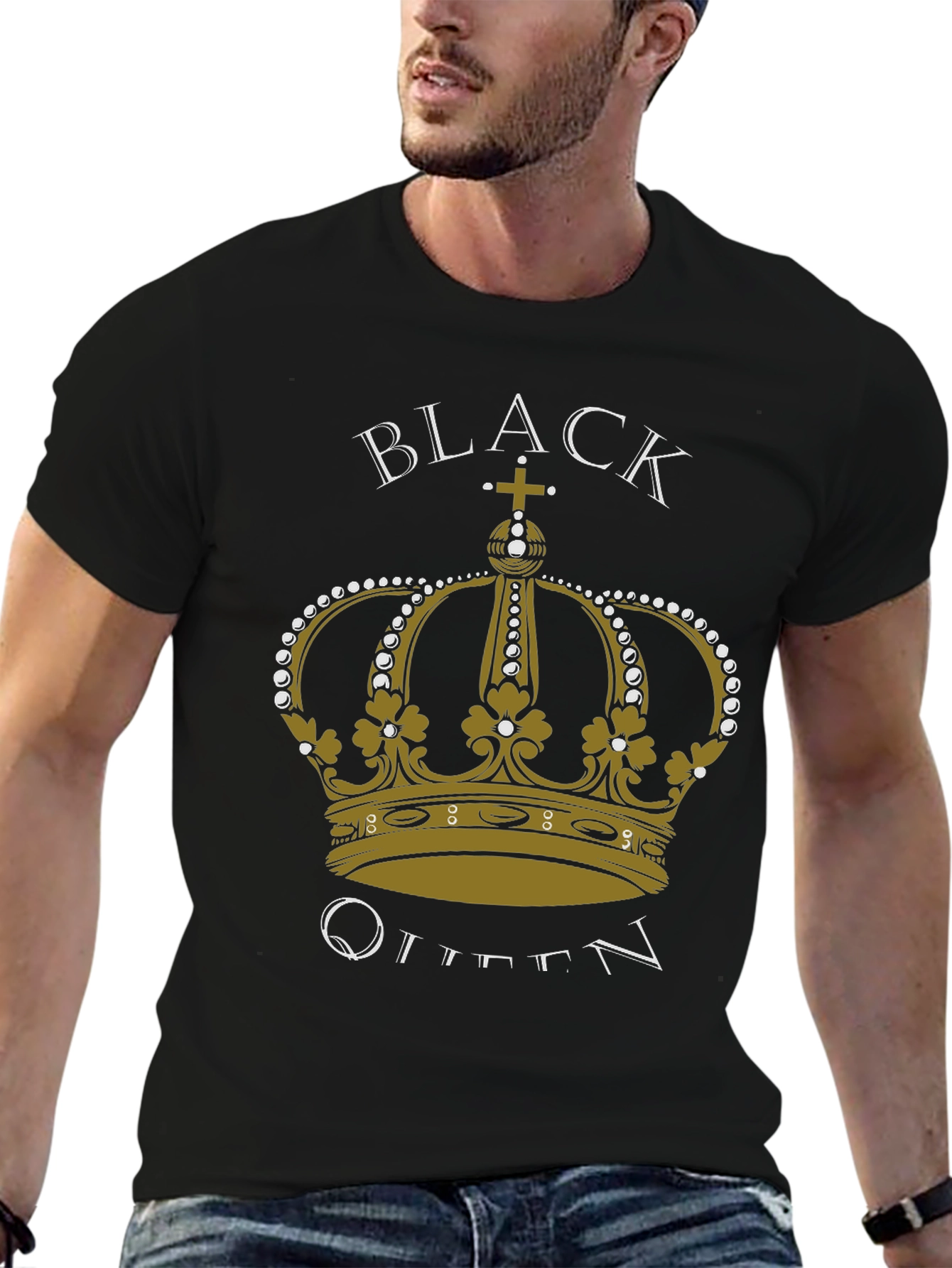 Black Queen Crown Graphic T-Shirt