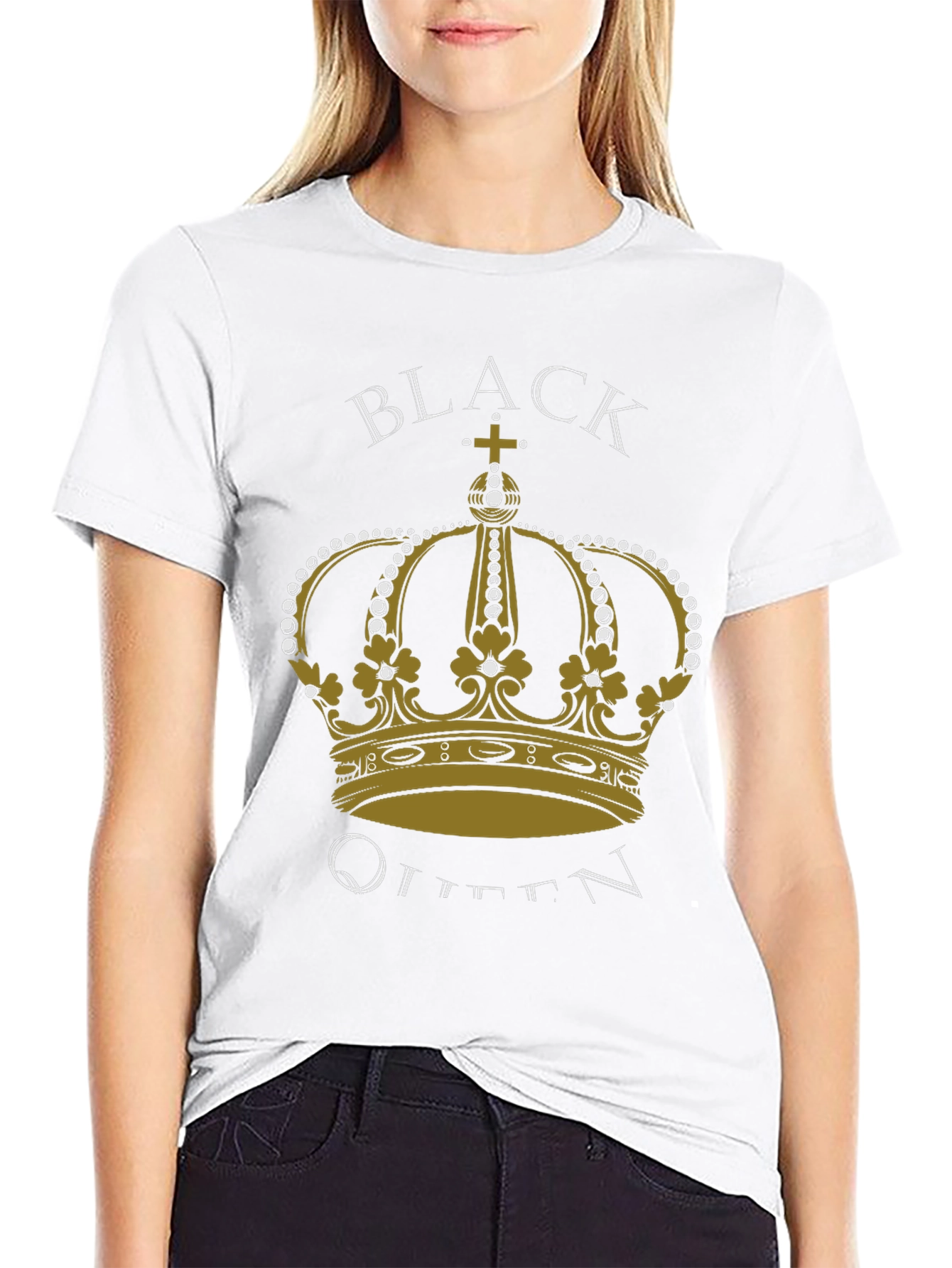 Black Queen Crown Graphic T-Shirt