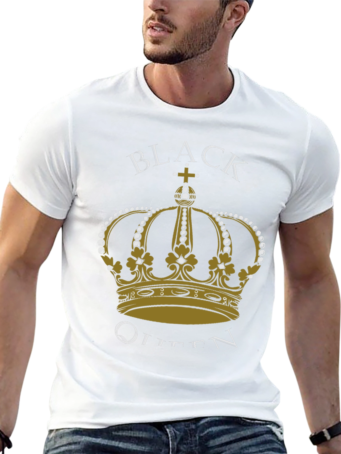 Black Queen Crown Graphic T-Shirt