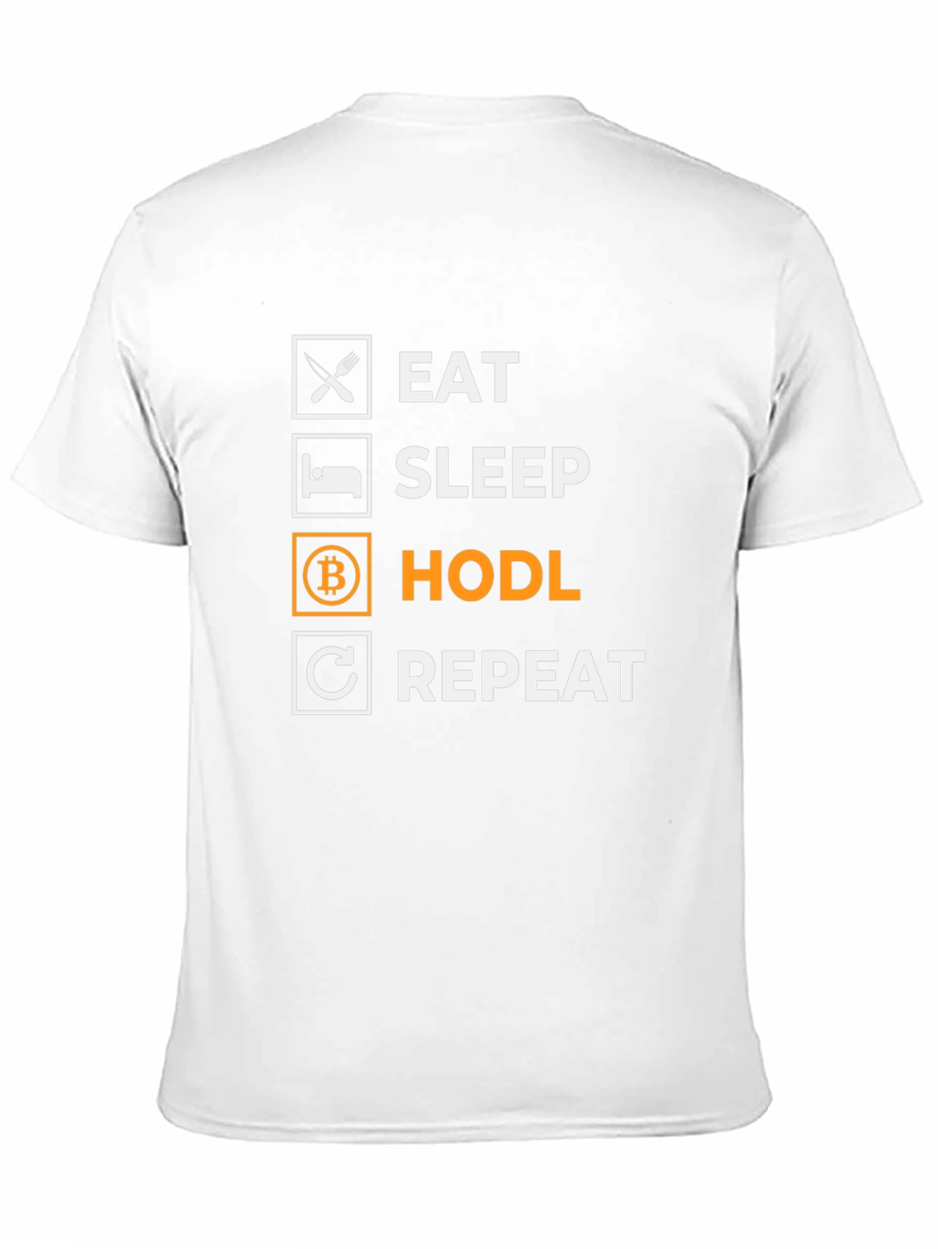 Eat Sleep HODL Repeat Black T-Shirt