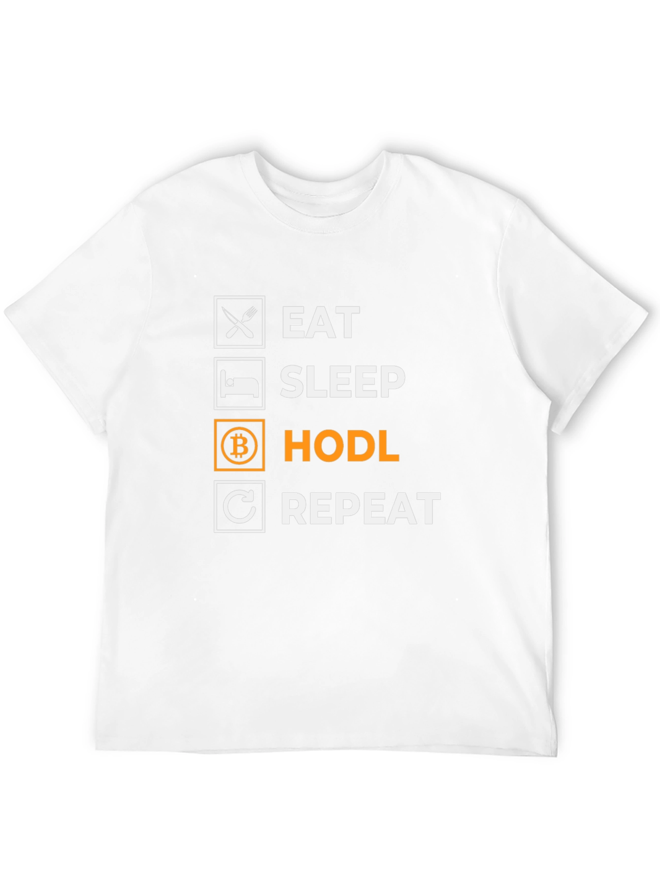 Eat Sleep HODL Repeat Black T-Shirt
