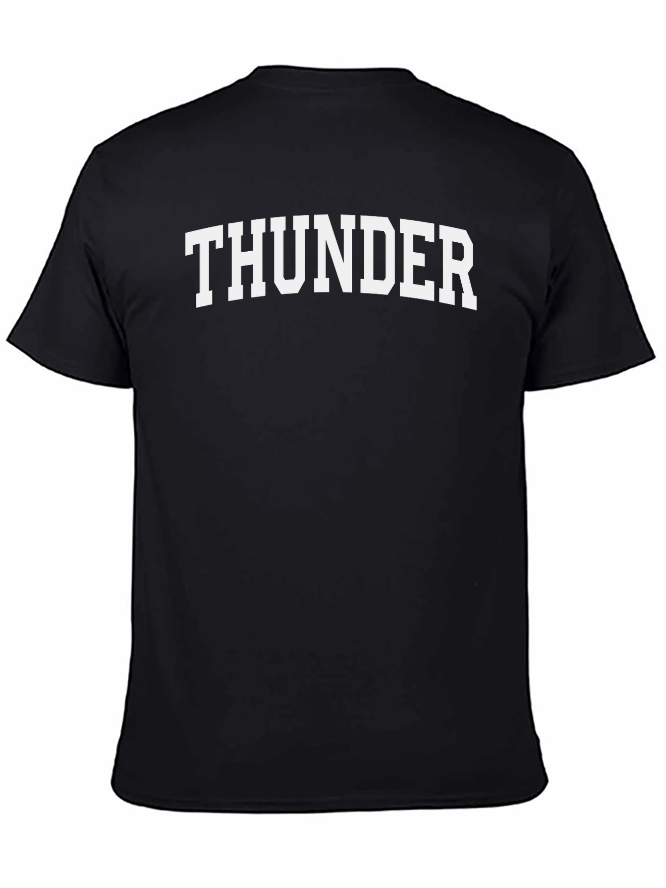 Thunder Graphic Tee - Classic Black Cotton T-Shirt