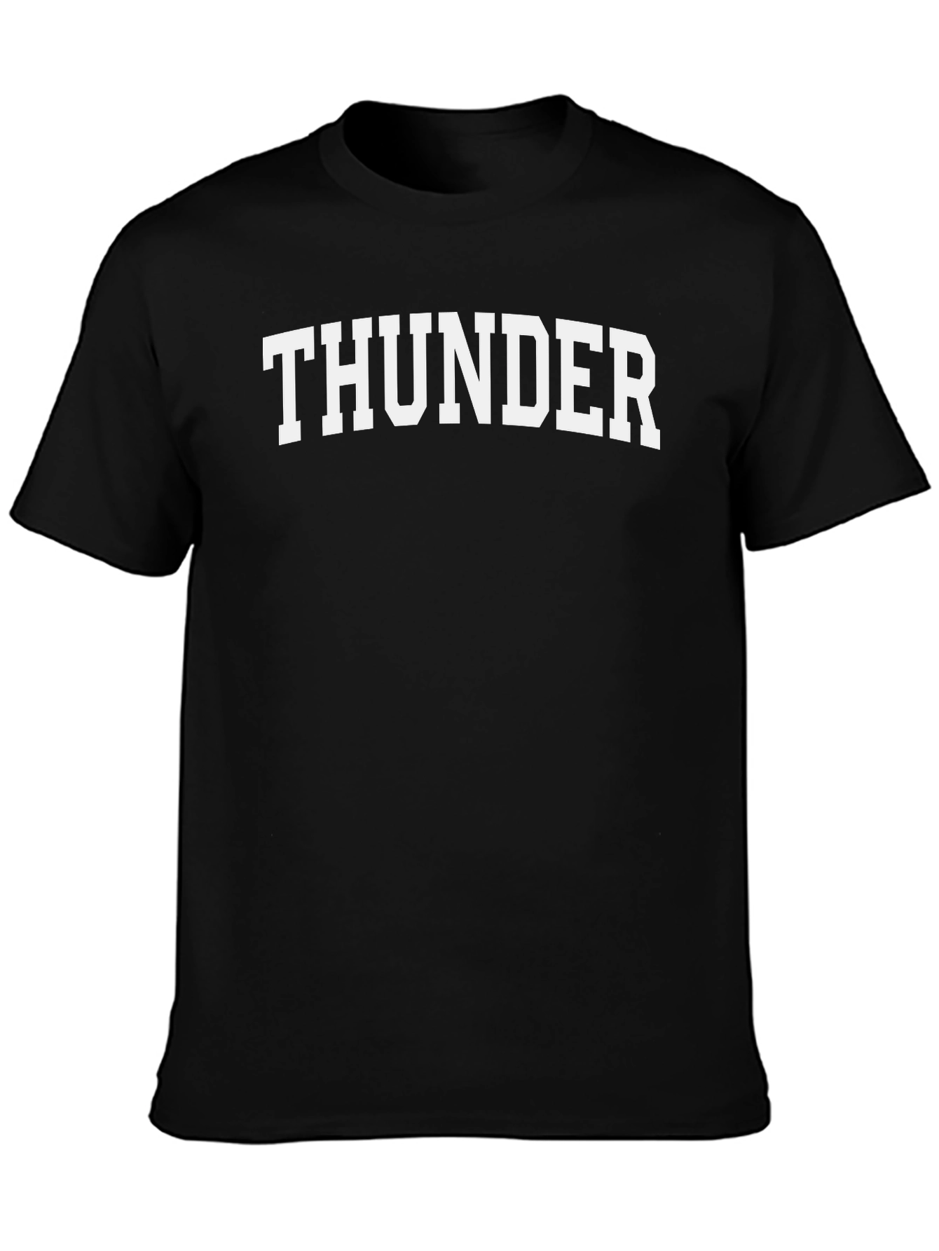 Thunder Graphic Tee - Classic Black Cotton T-Shirt