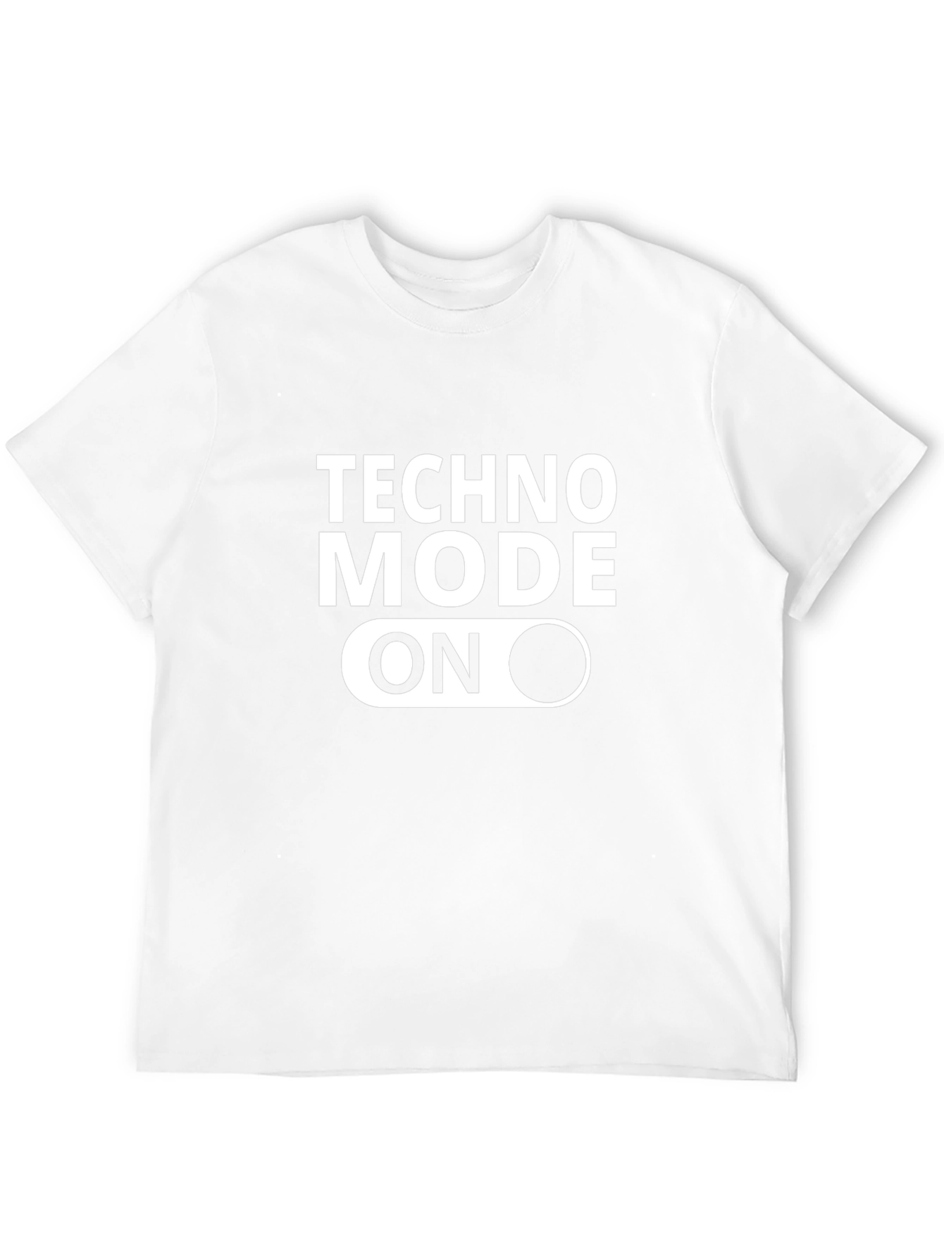 Techno Mode On T-Shirt - Black Graphic Tee