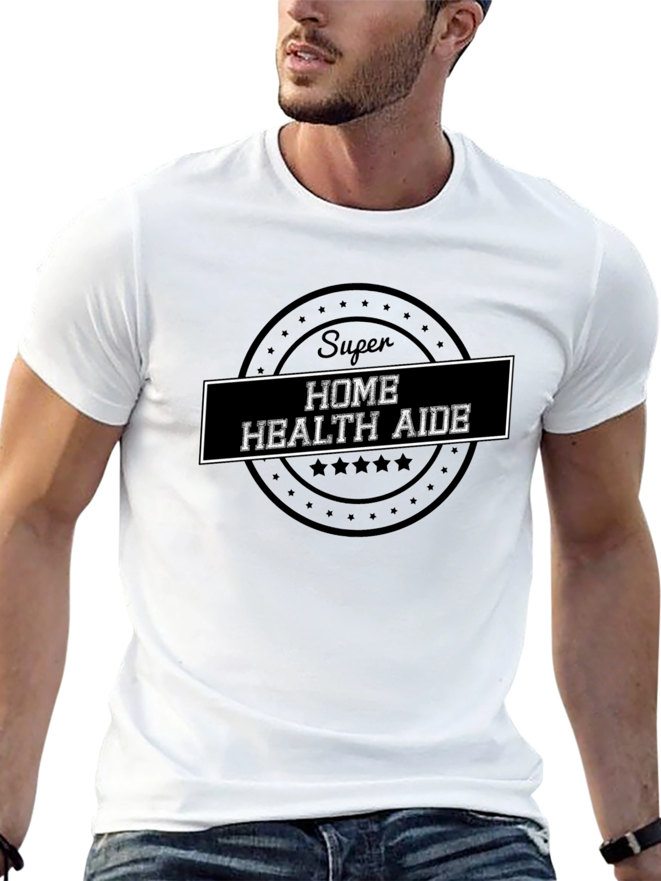 Super Home Health Aide Black T-Shirt