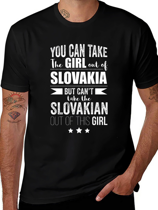 Slovakia Pride Graphic T-Shirt - Slovakian Girl