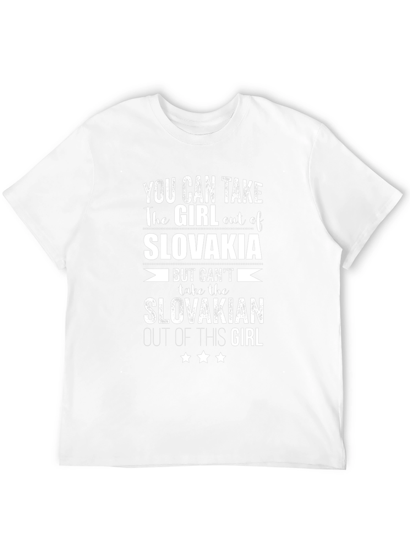 Slovakia Pride Graphic T-Shirt - Slovakian Girl