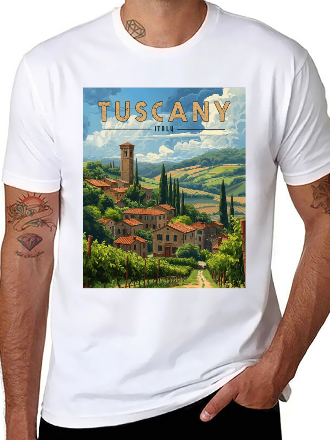 Tuscany Italy Graphic Tee - Unisex