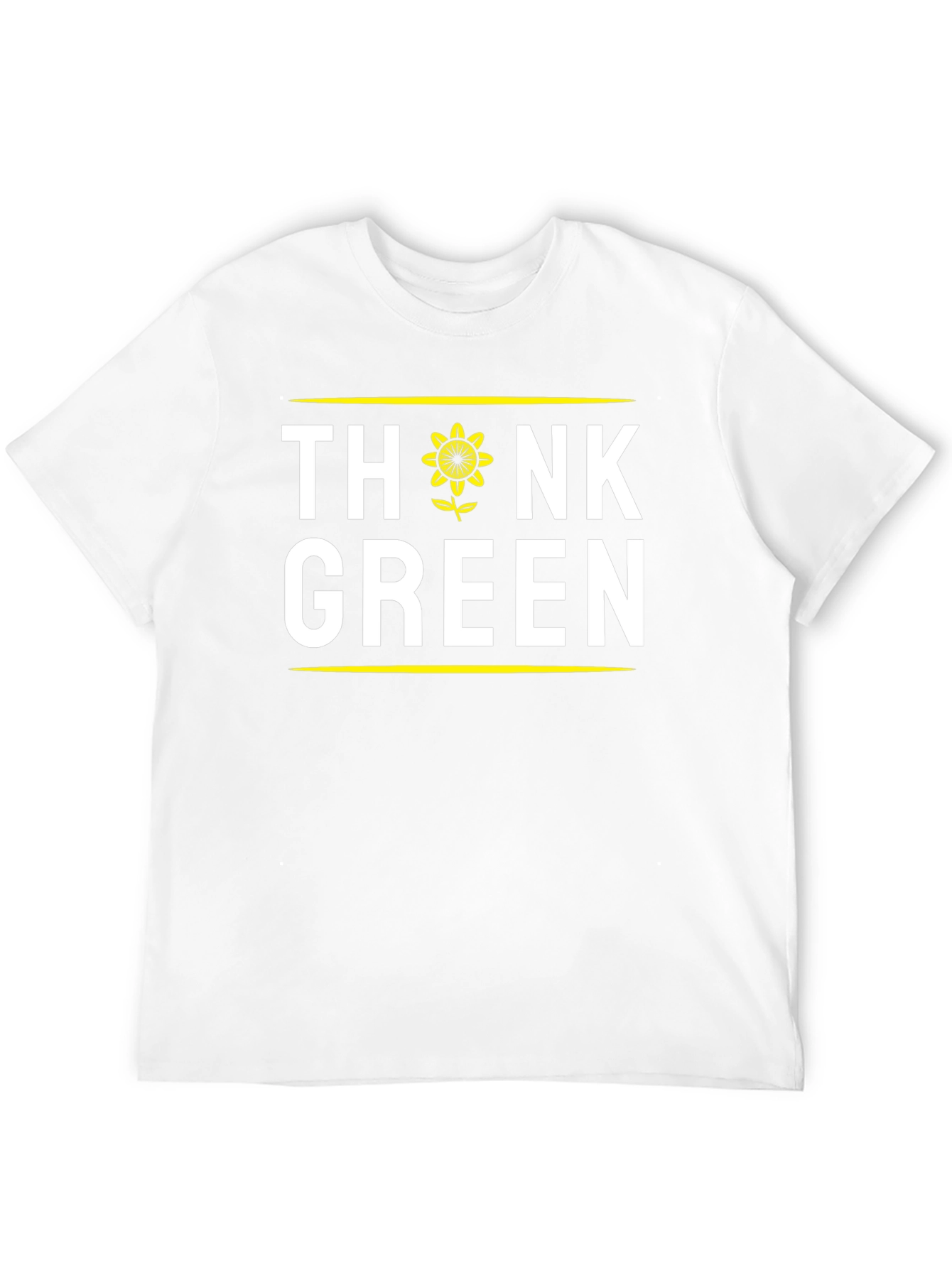 Think Green Sunflower Graphic T-Shirt