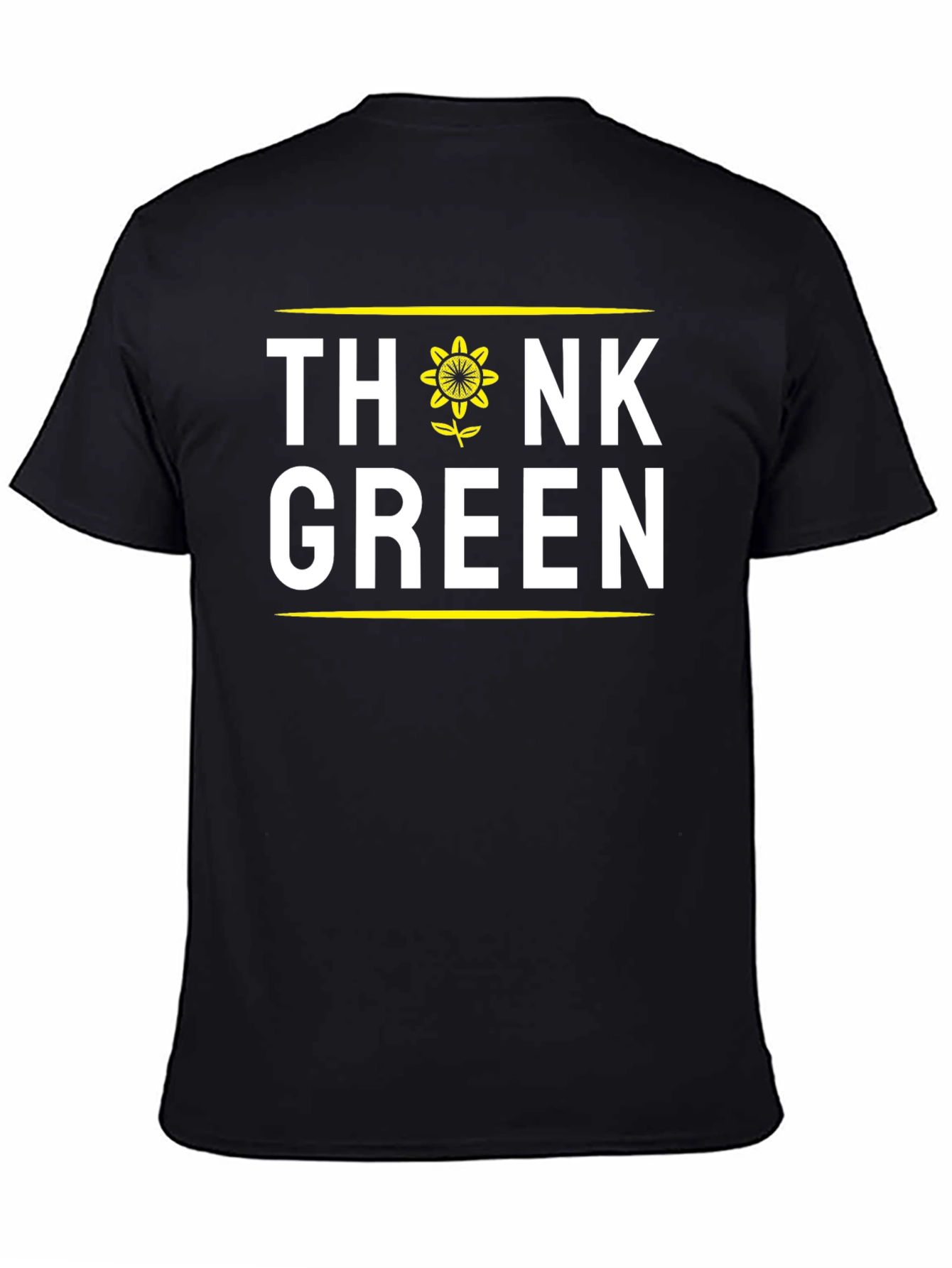 Think Green Sunflower Graphic T-Shirt