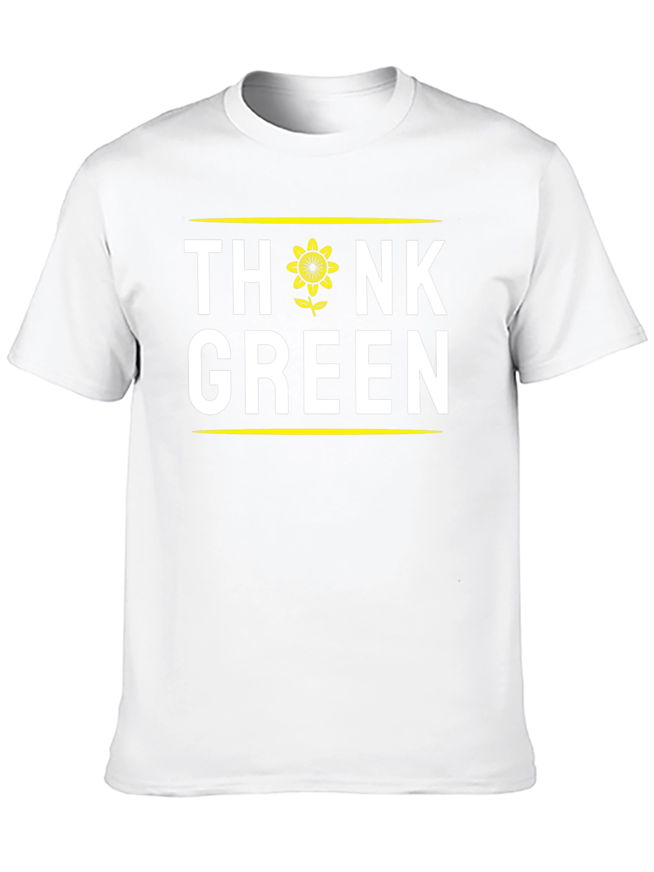 Think Green Sunflower Graphic T-Shirt