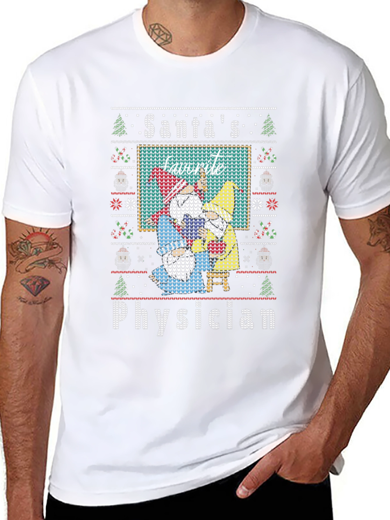 Santas Favorite Physician Christmas T-Shirt