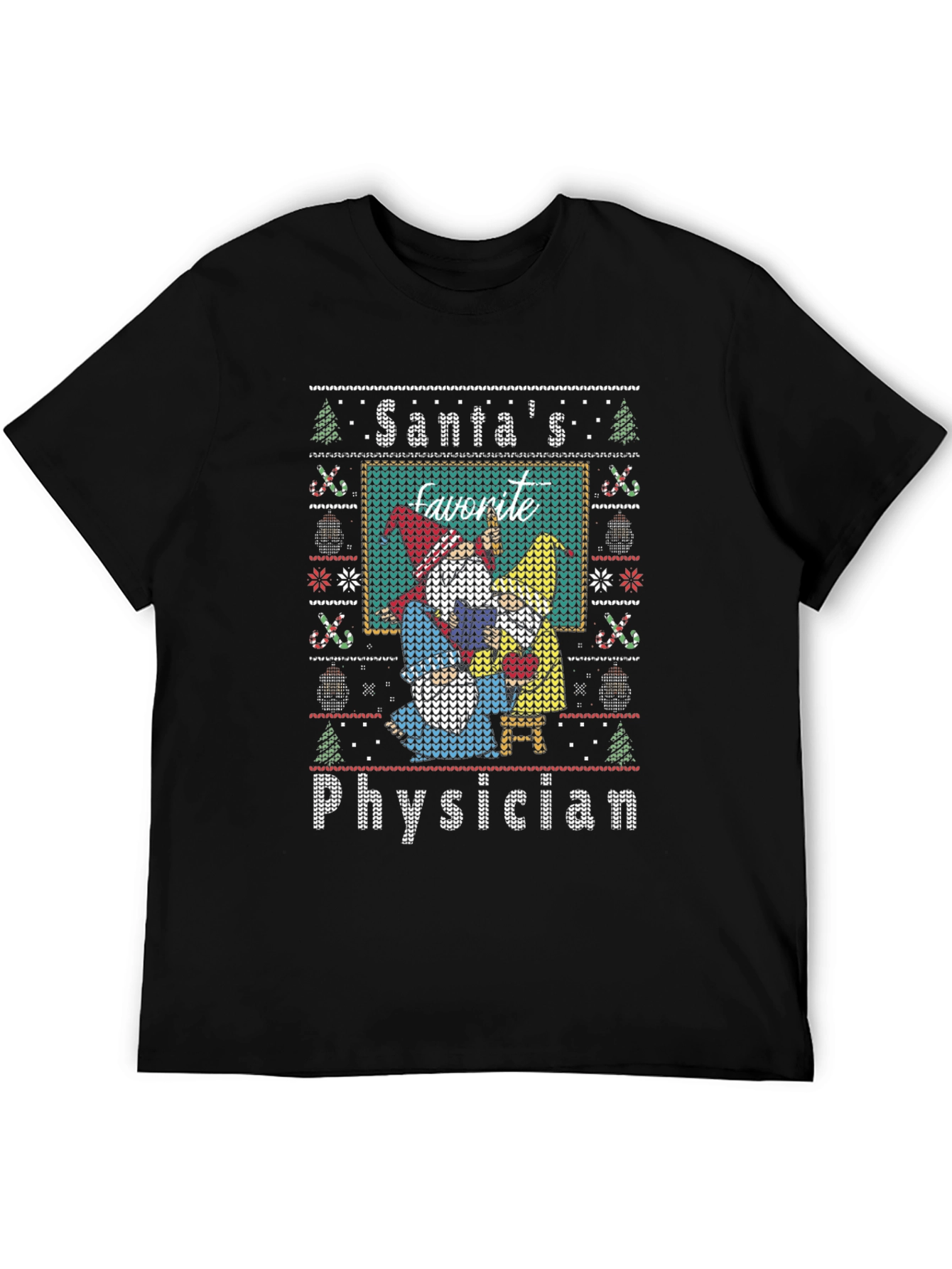 Santas Favorite Physician Christmas T-Shirt