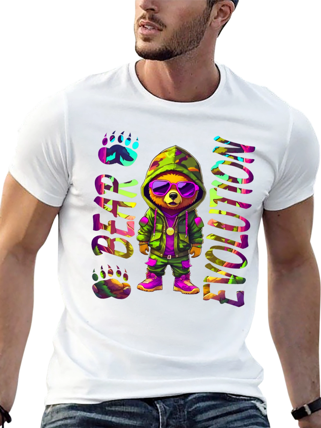 Bear Evolution Graphic T-Shirt