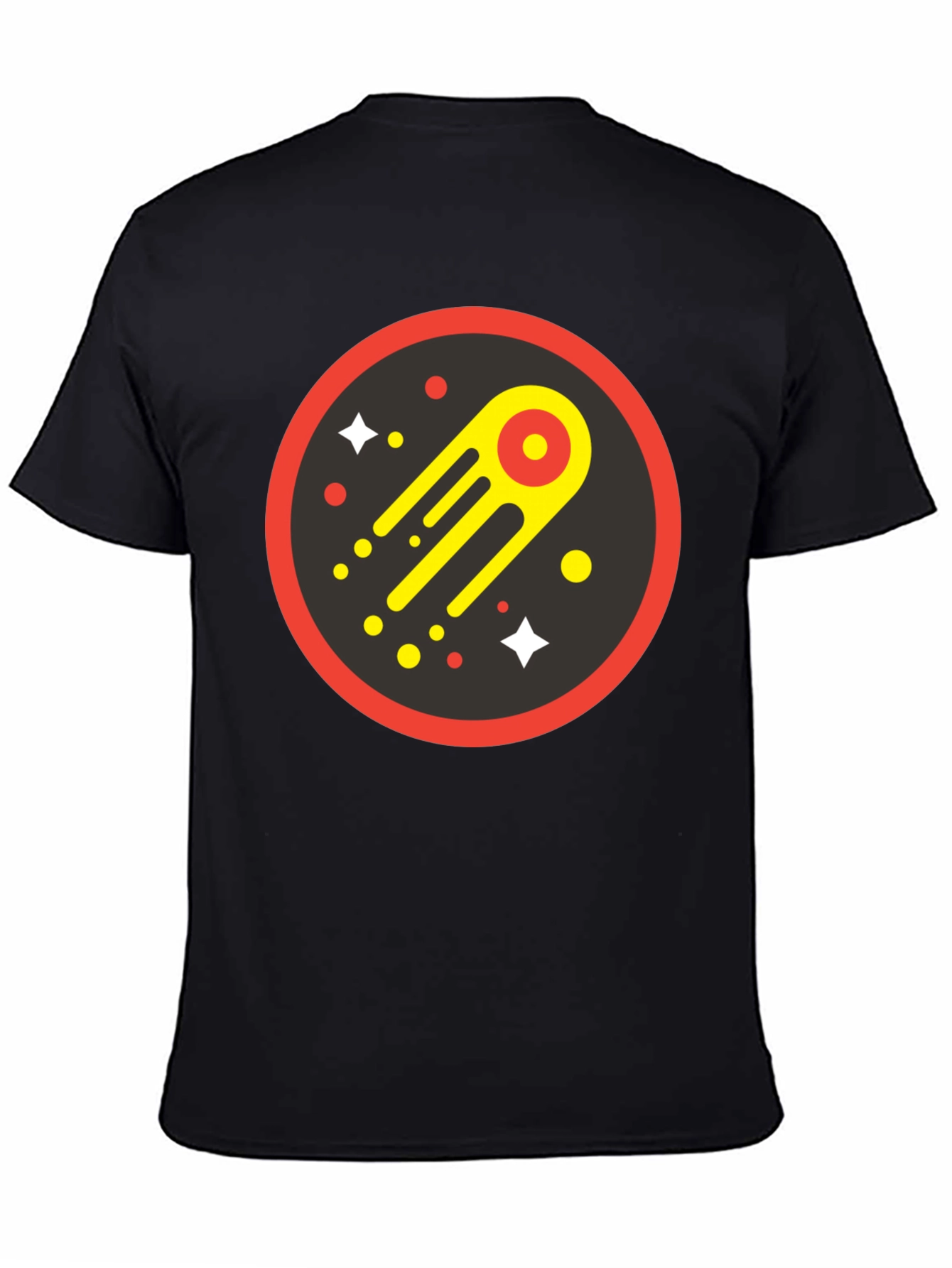 Cosmic Comet Graphic Tee - Black