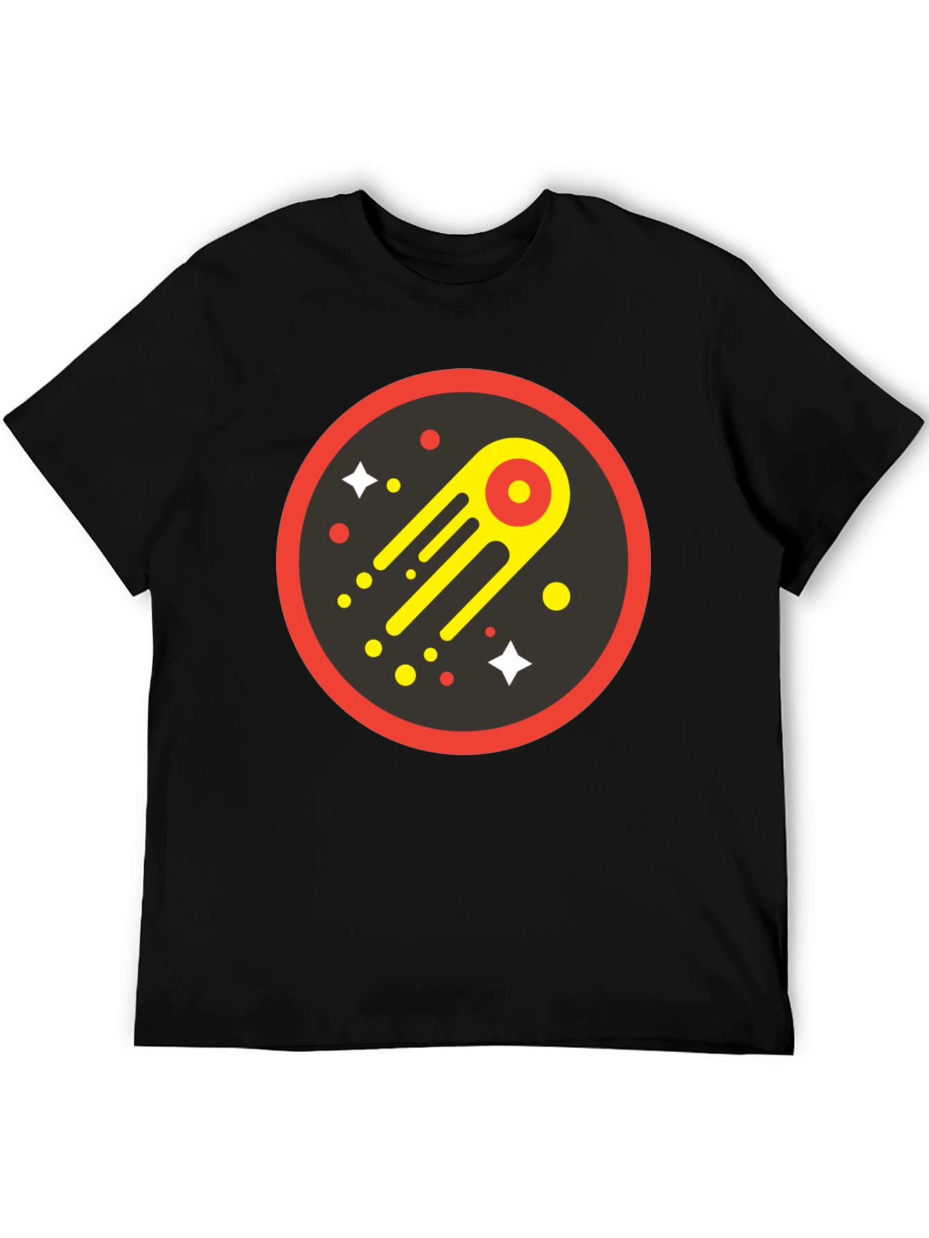 Cosmic Comet Graphic Tee - Black