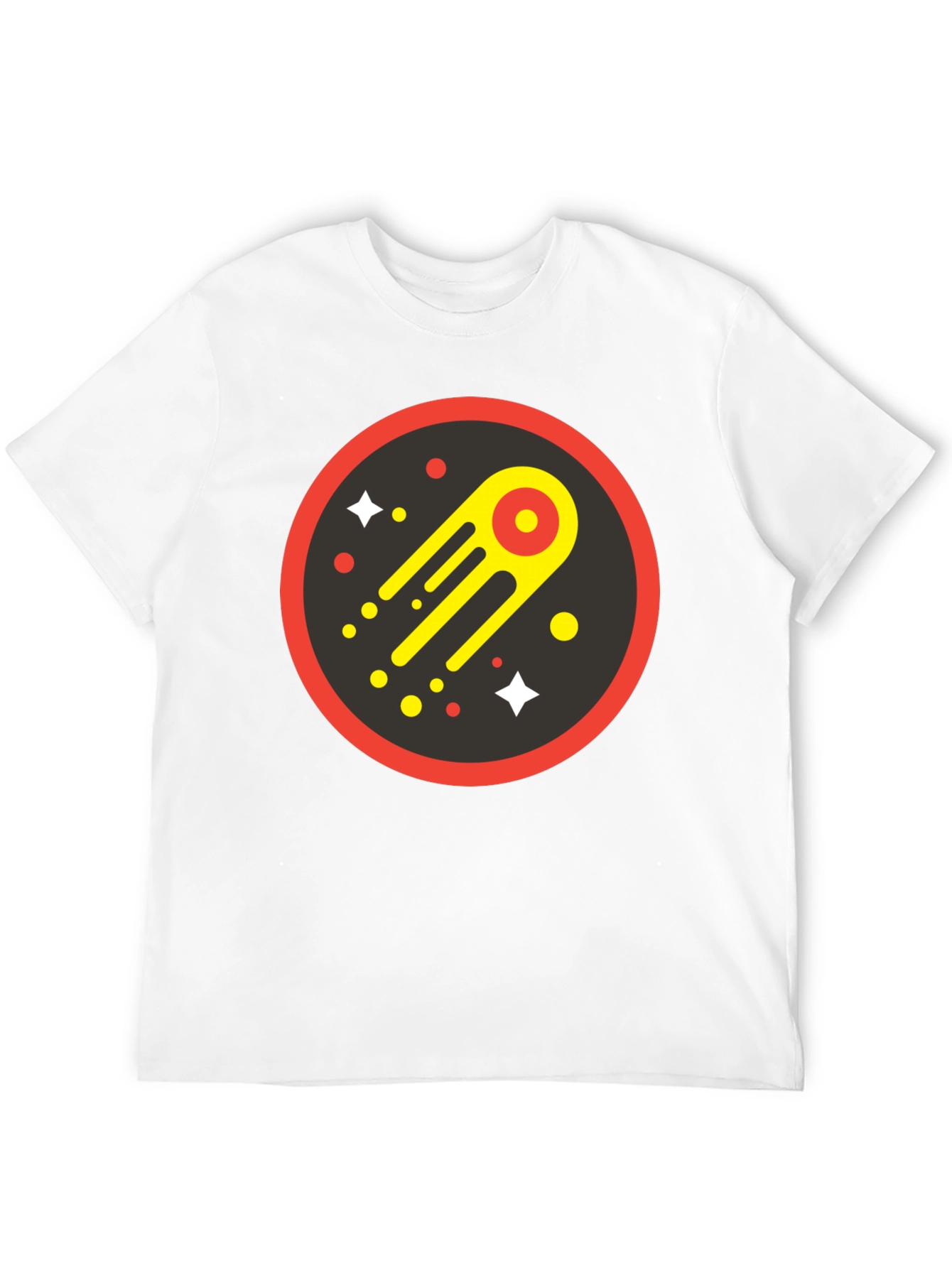 Cosmic Comet Graphic Tee - Black