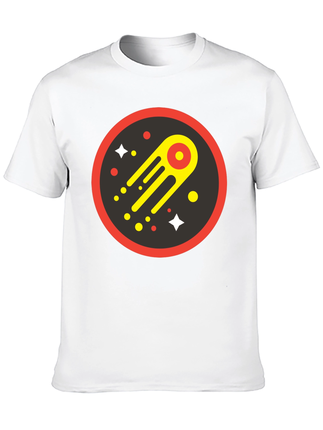 Cosmic Comet Graphic Tee - Black