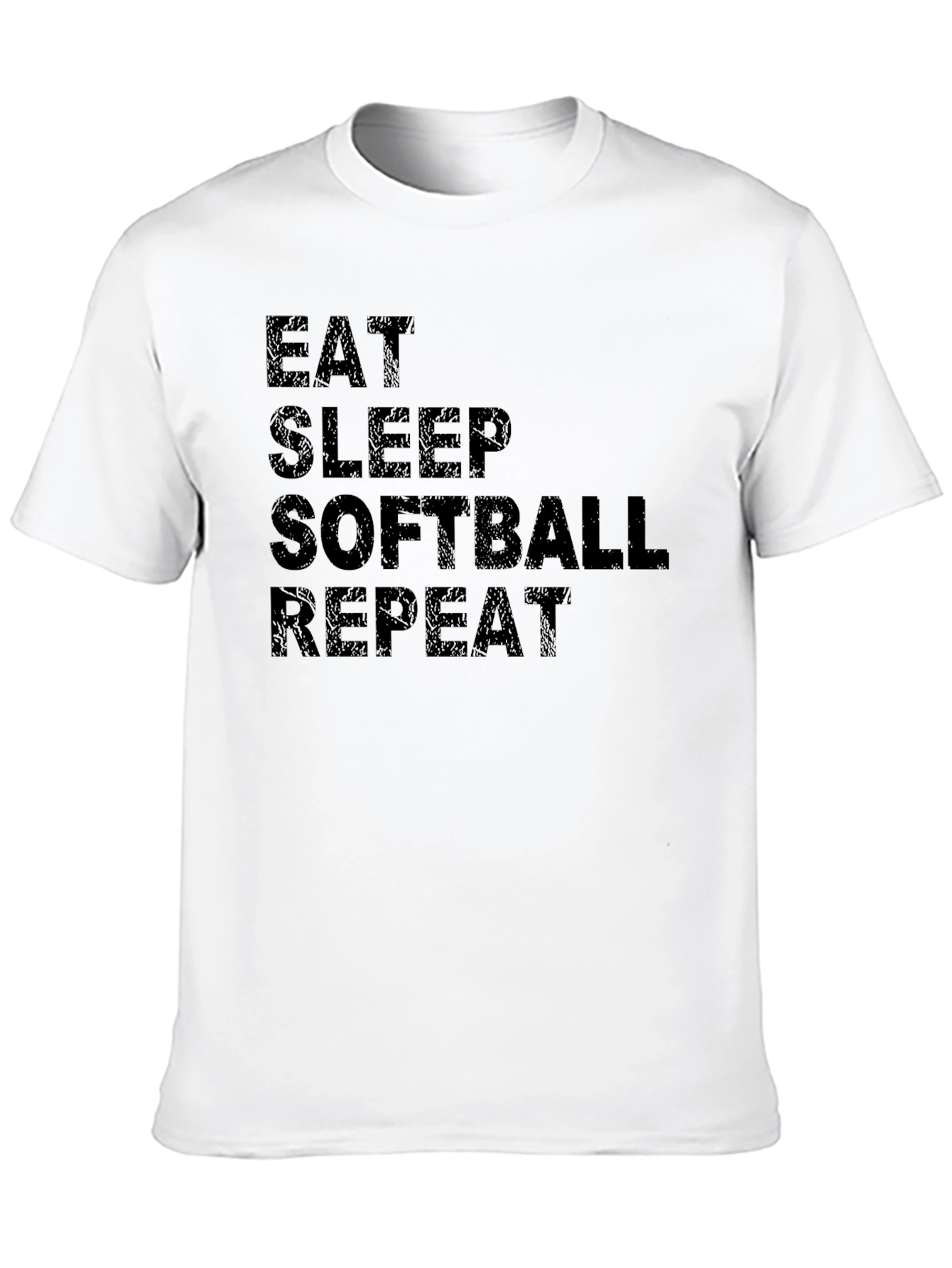Eat Sleep Softball Repeat T-Shirt - Sport Tee
