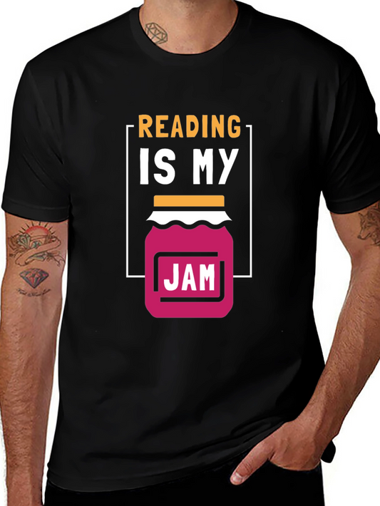 Reading Is My Jam Graphic T-Shirt - Book Lover Tee