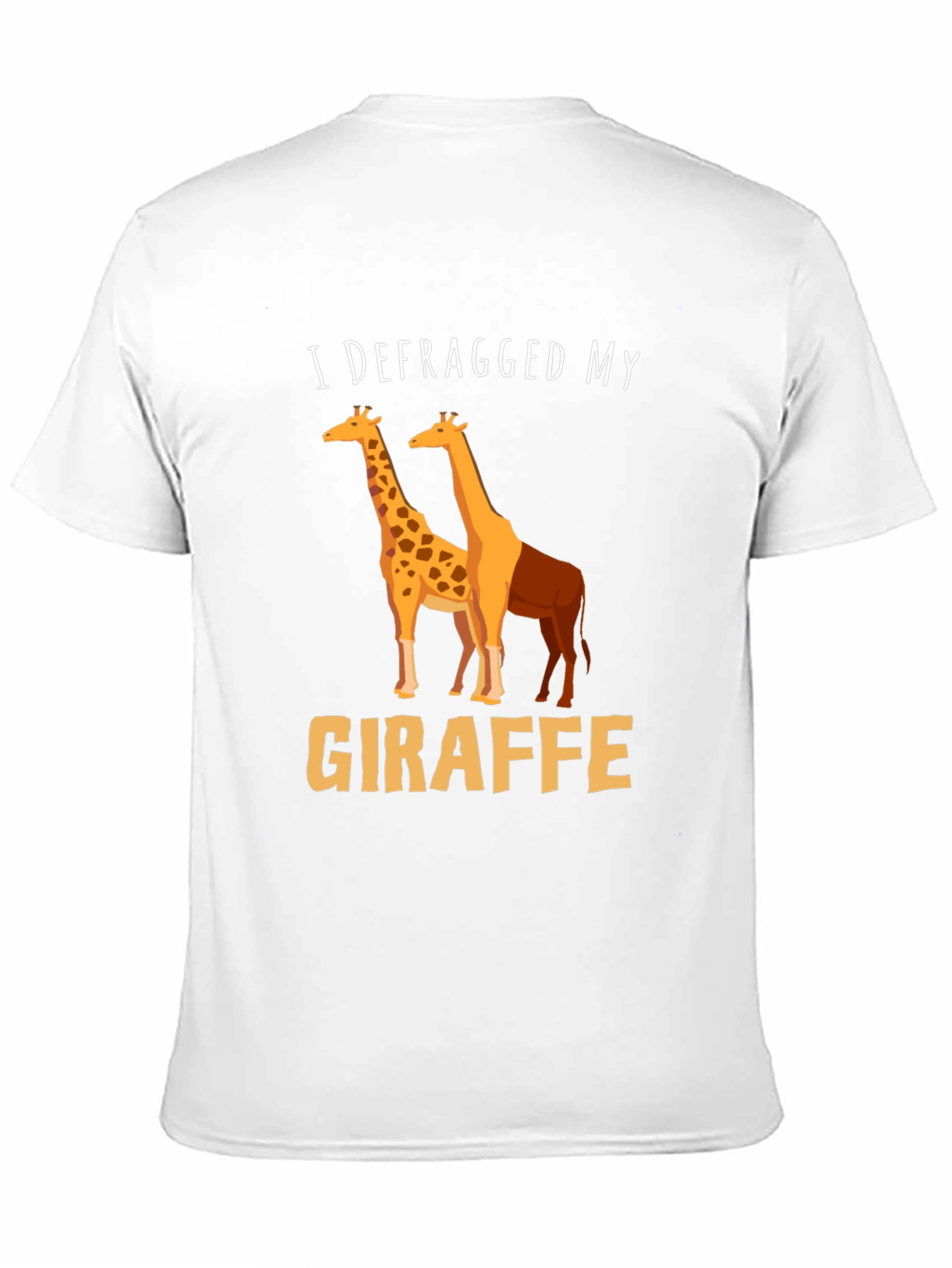 Defragged Giraffe T-Shirt: Funny Geeky Tee