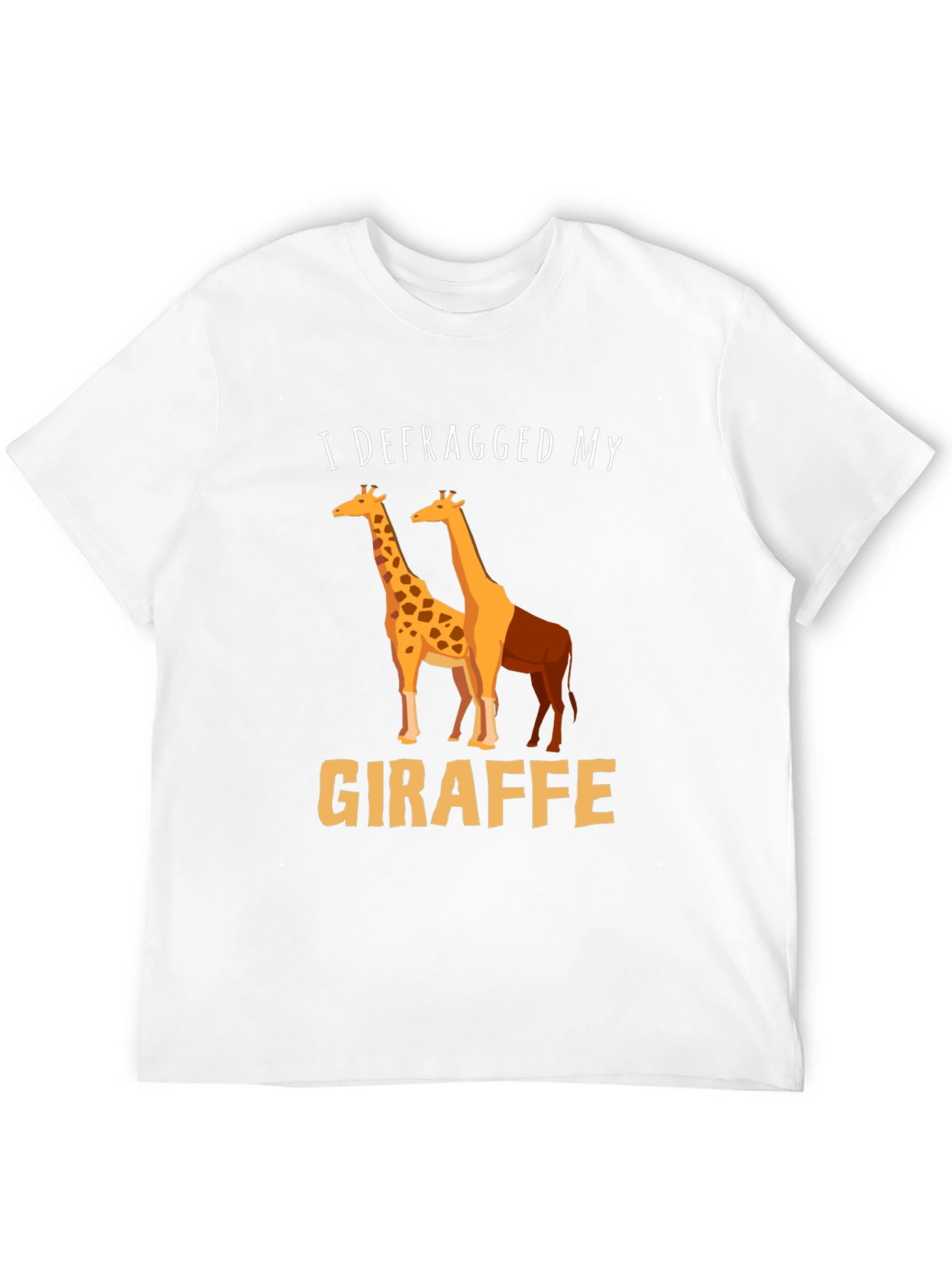 Defragged Giraffe T-Shirt: Funny Geeky Tee