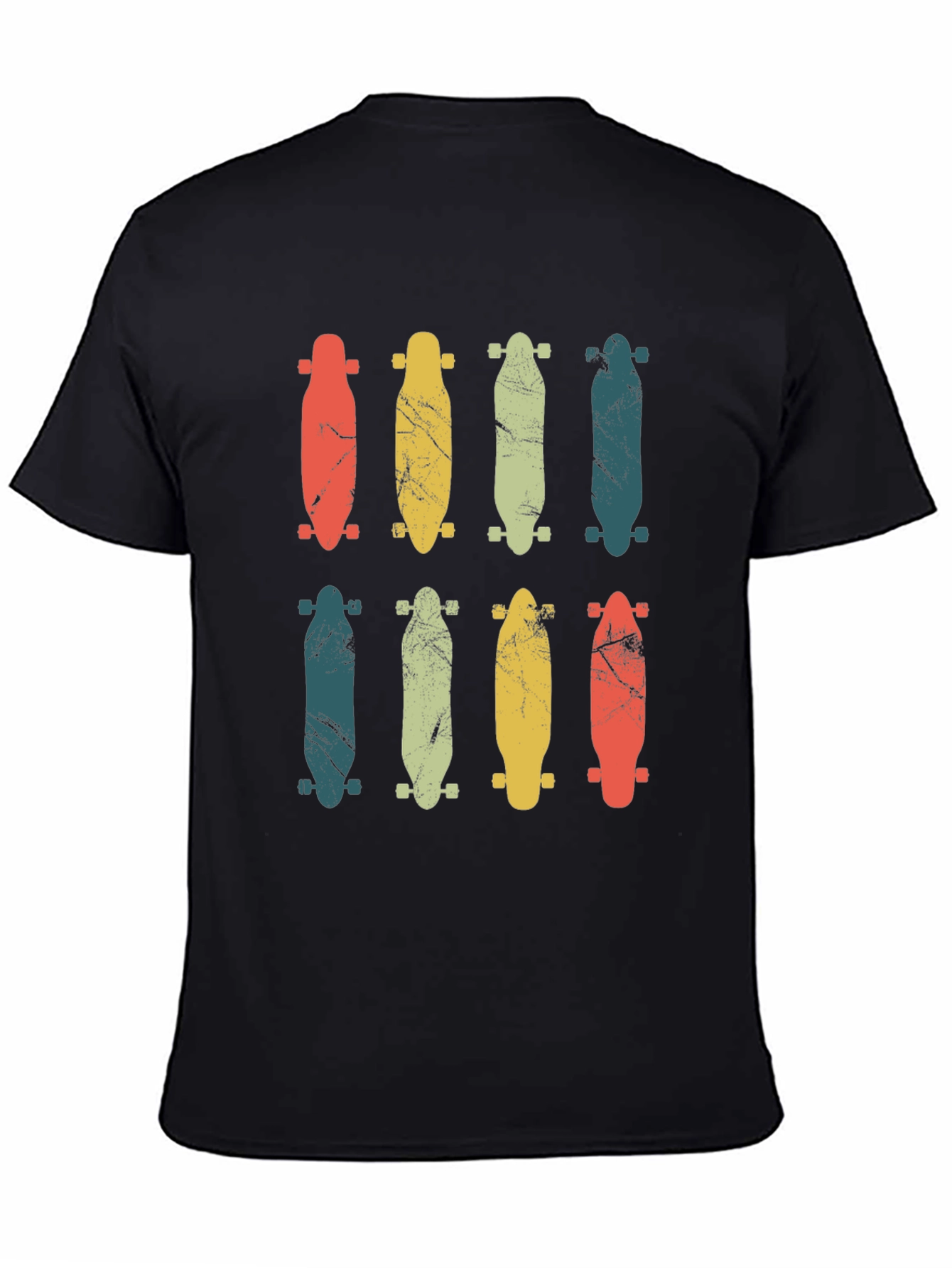 Retro Skateboard Graphic T-Shirt