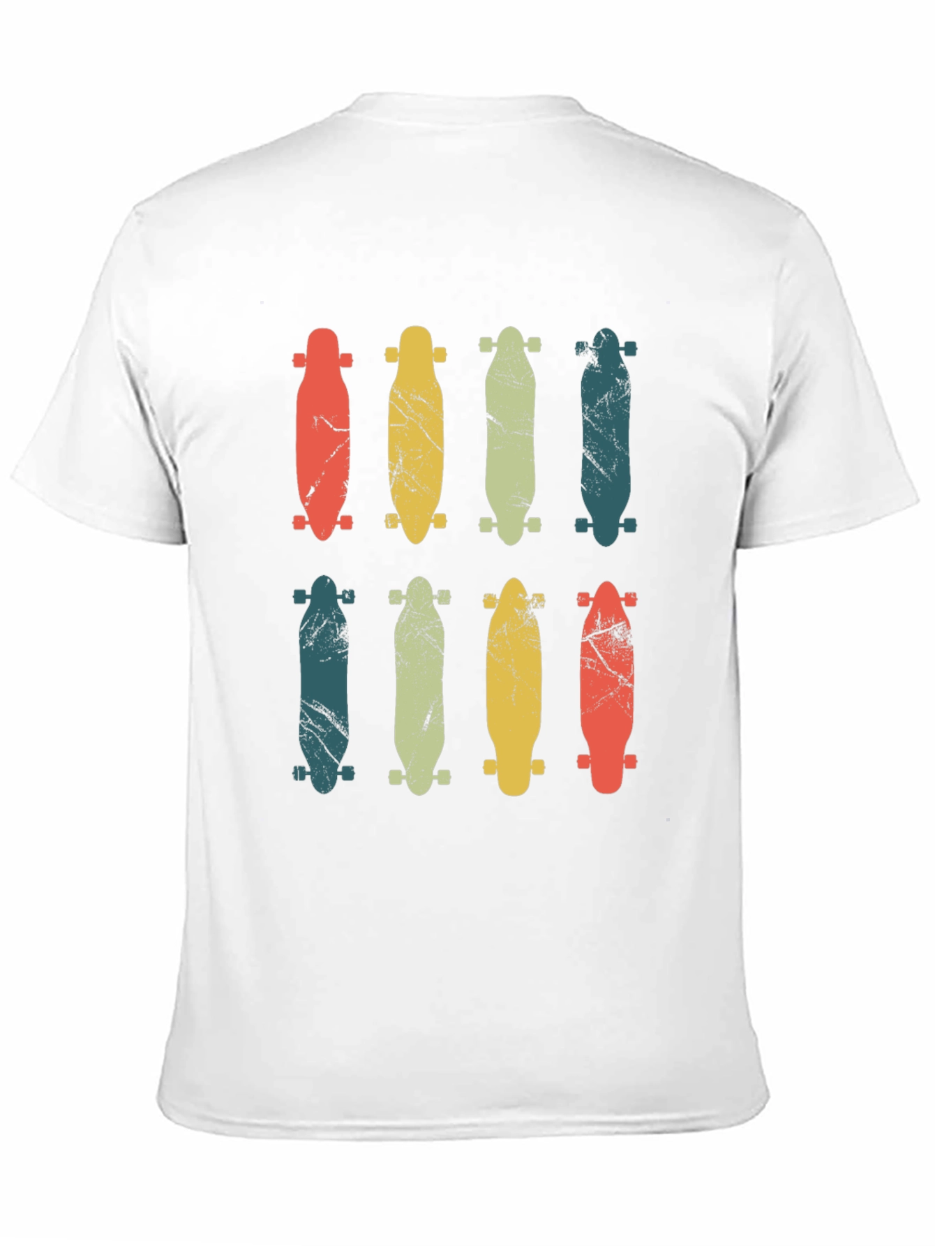 Retro Skateboard Graphic T-Shirt
