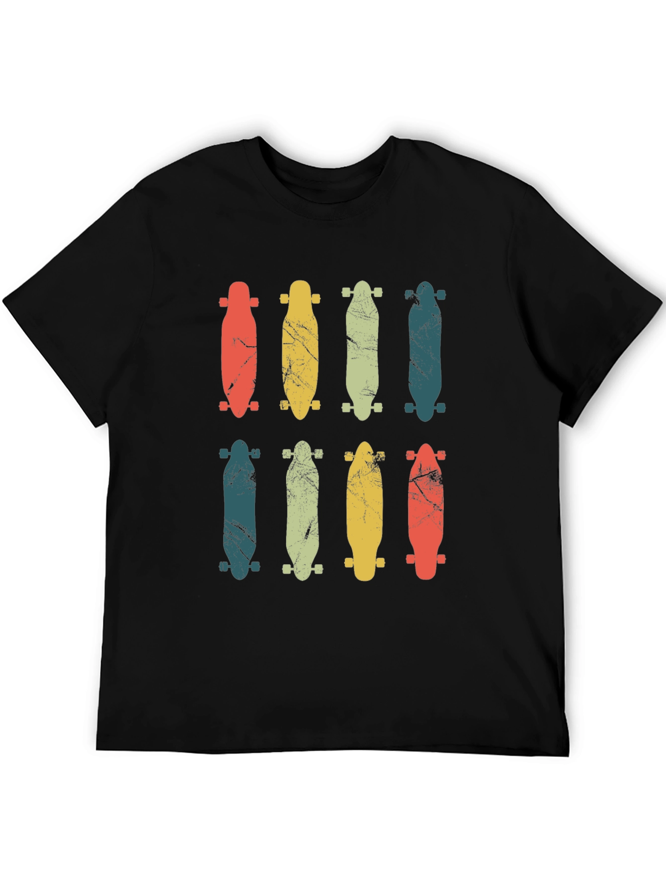 Retro Skateboard Graphic T-Shirt