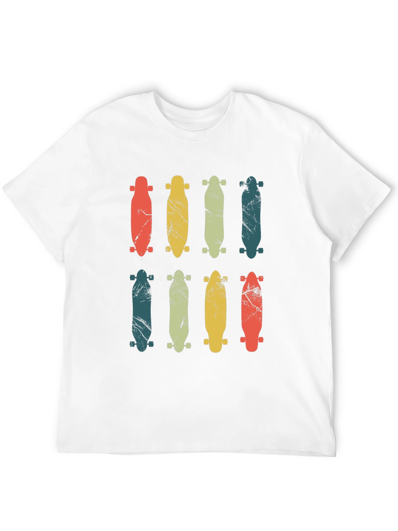 Retro Skateboard Graphic T-Shirt