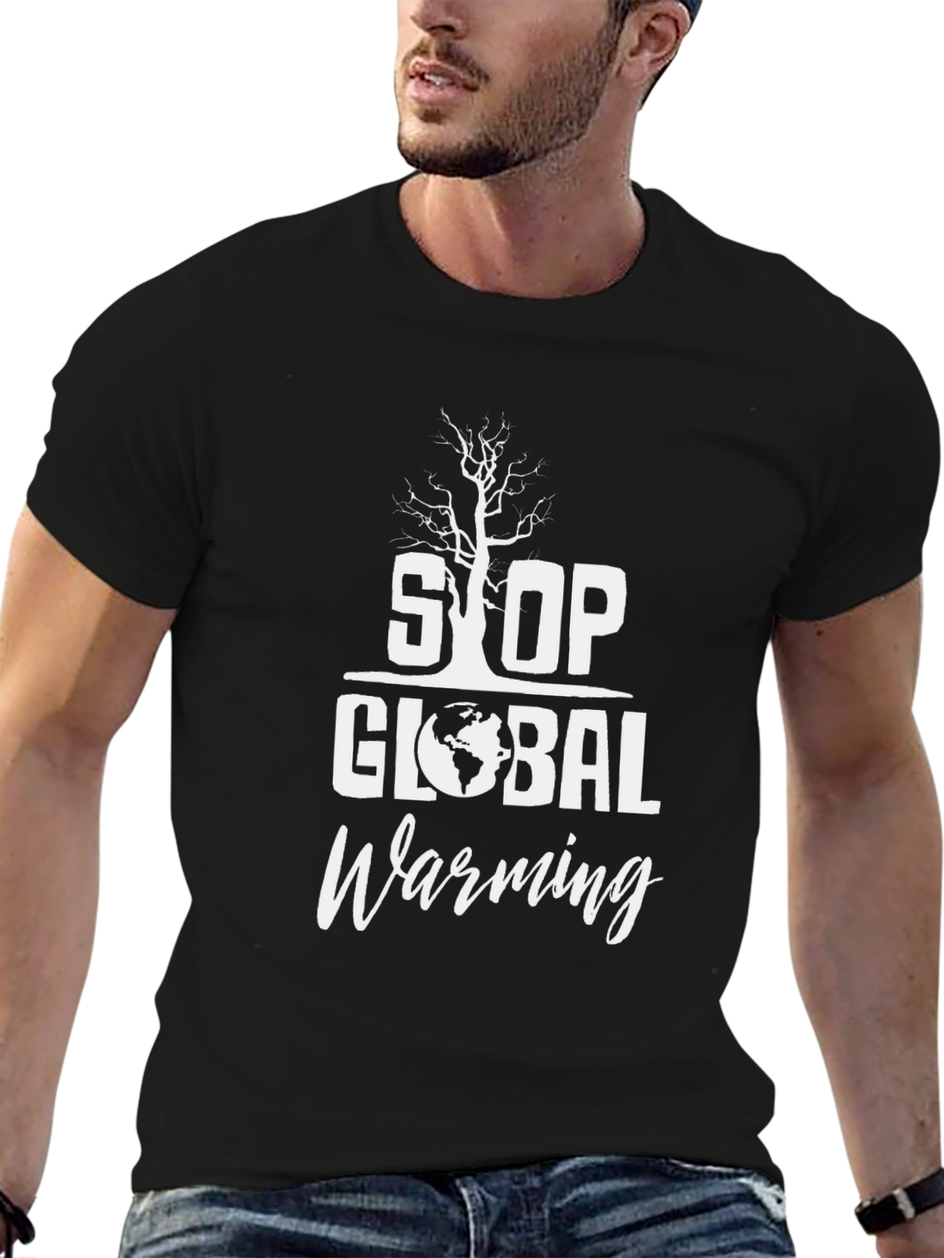 Stop Global Warming Graphic Tee - Eco-Friendly Fashion
