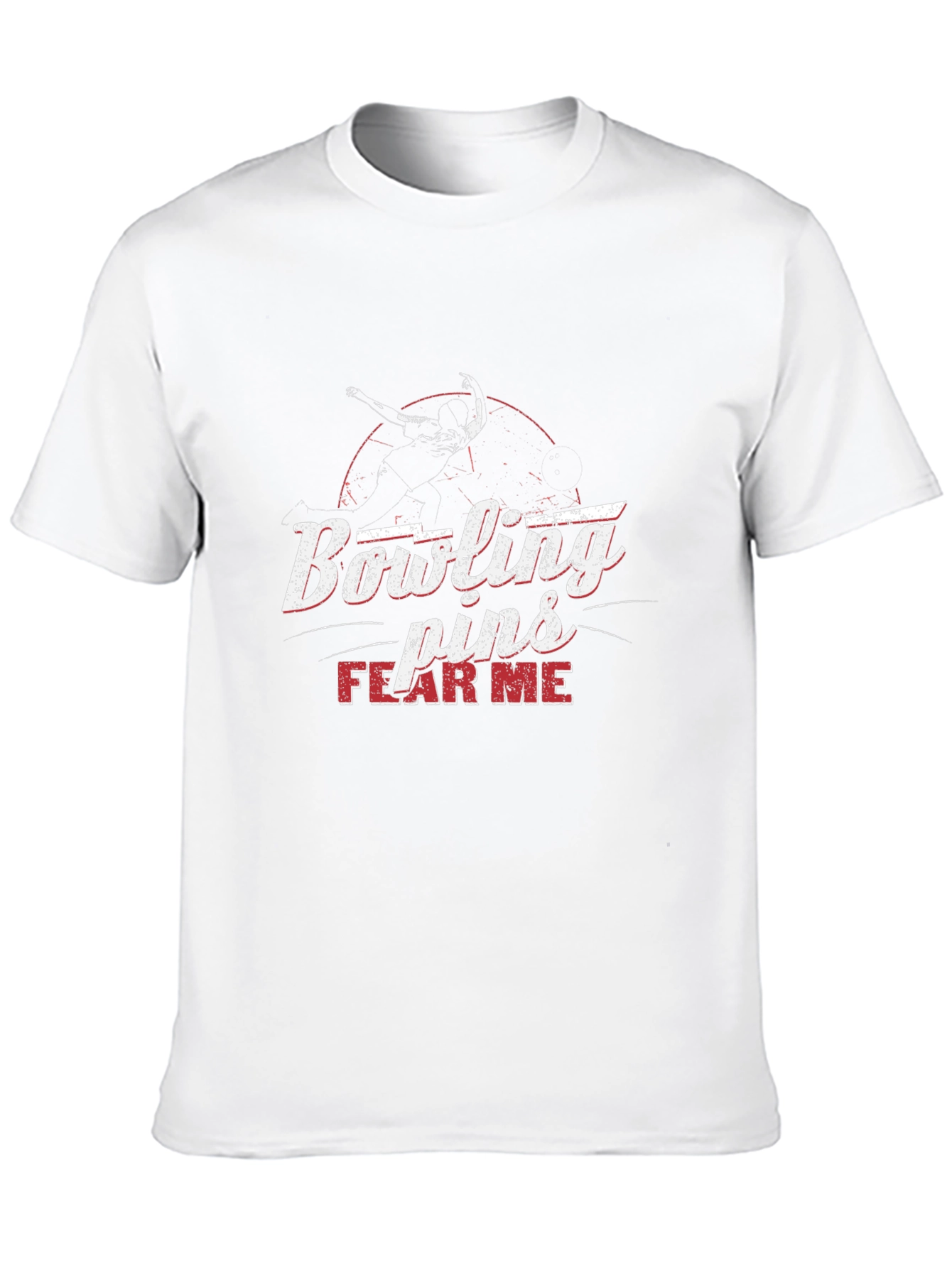 Bowling Pins Fear Me Graphic T-Shirt