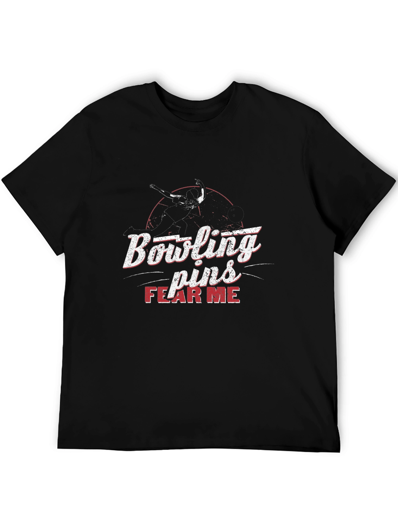 Bowling Pins Fear Me Graphic T-Shirt