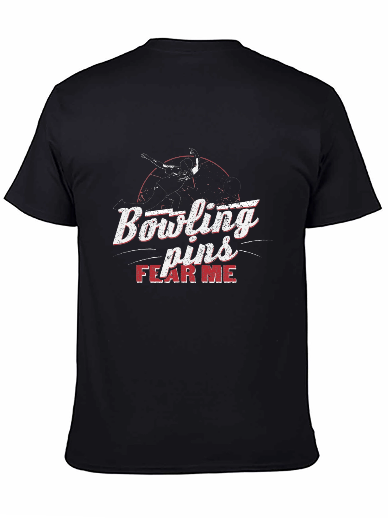 Bowling Pins Fear Me Graphic T-Shirt